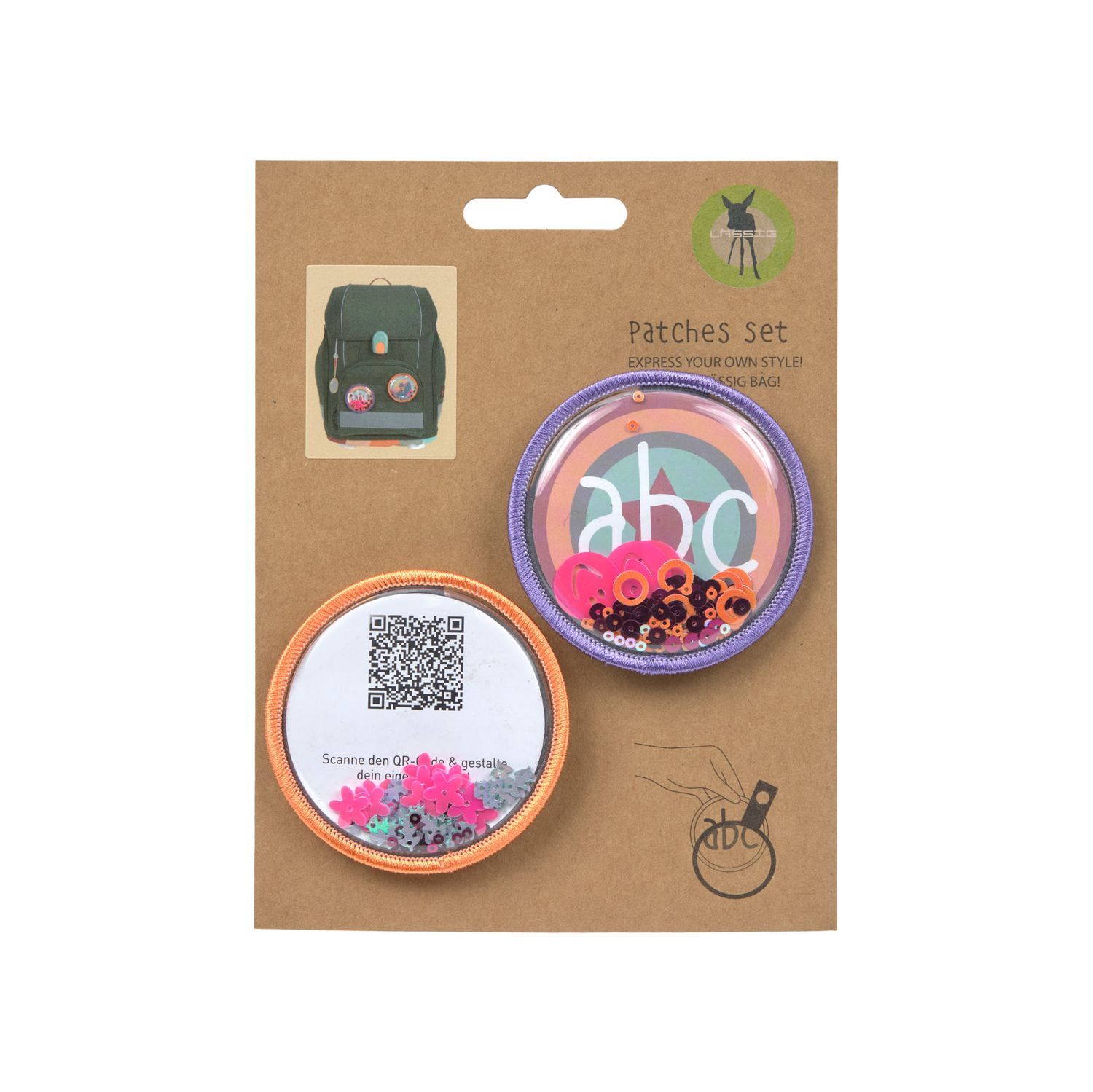 Lässig Patches 2er Set - DIY, Lavendel Rosa