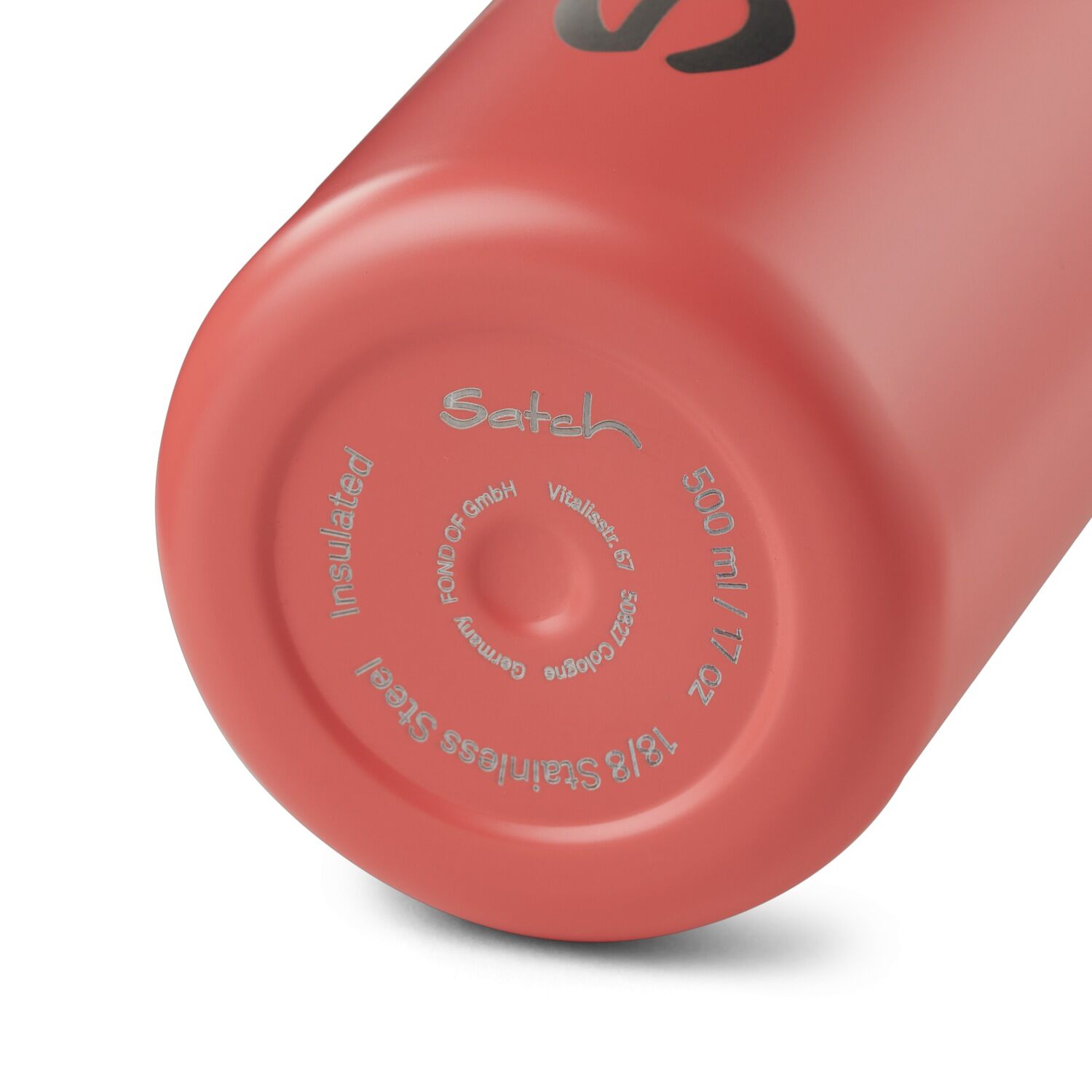 Satch Edelstahl Trinkflasche Nordic Coral