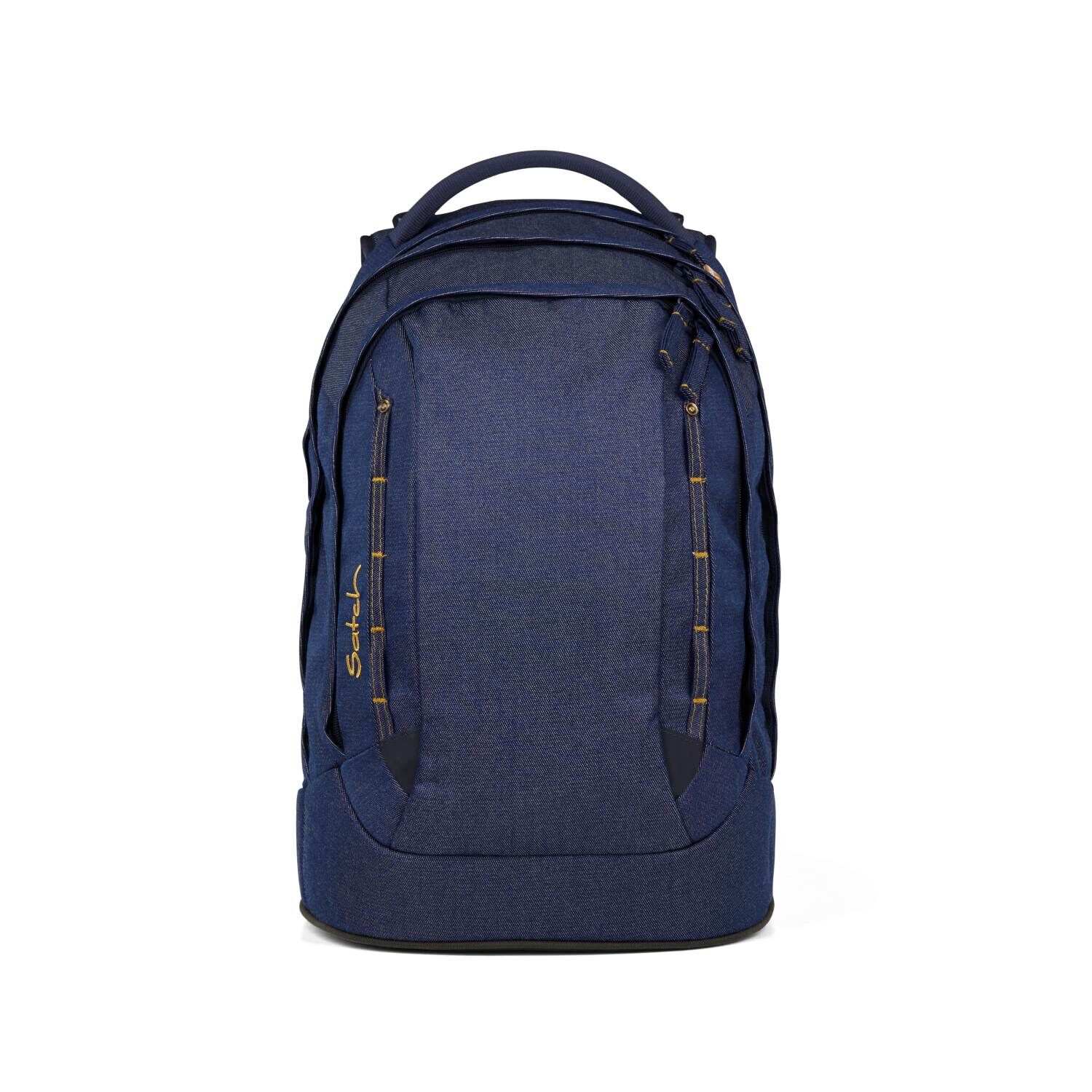 Satch pack Schulrucksack Set Denim Blue