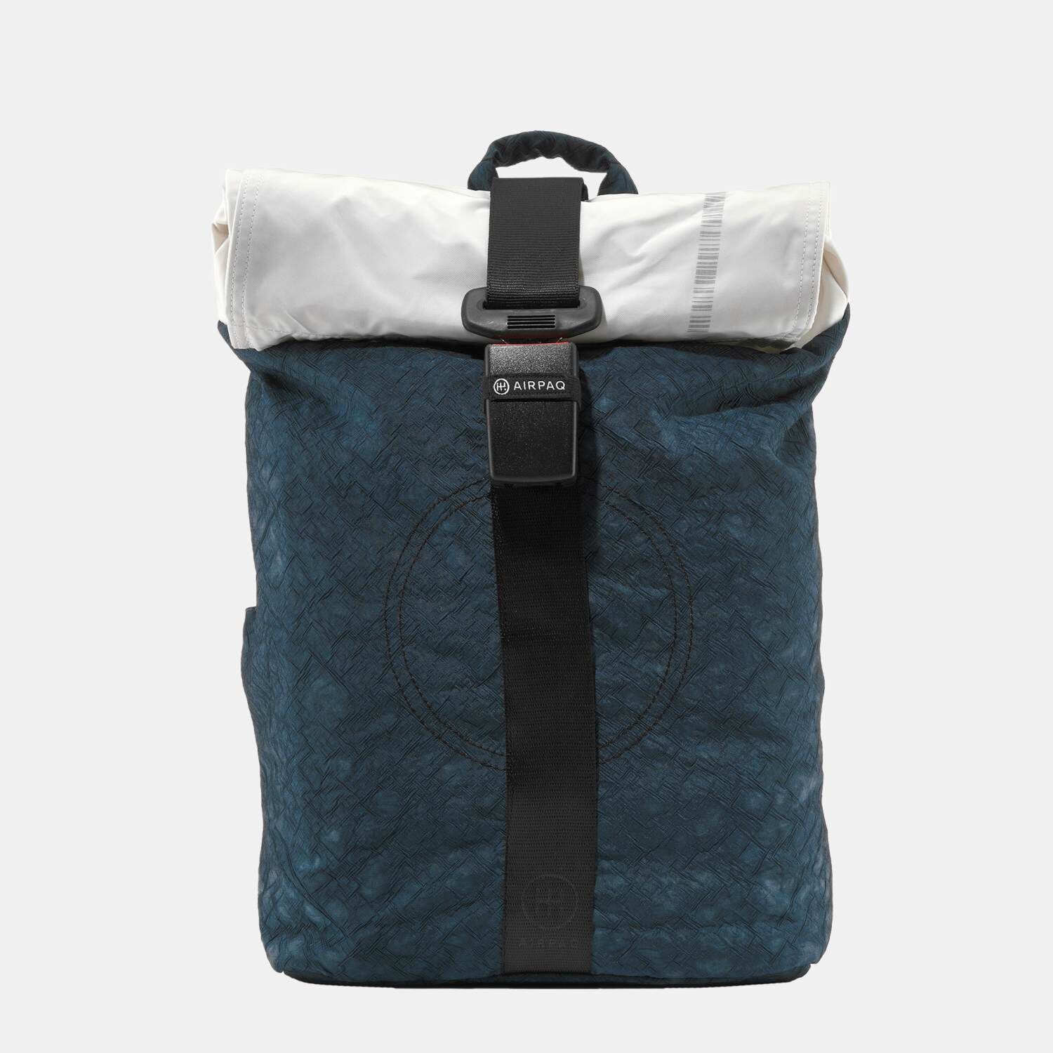 Airpaq Rucksack Rolltop - Weiße Rolle Blau