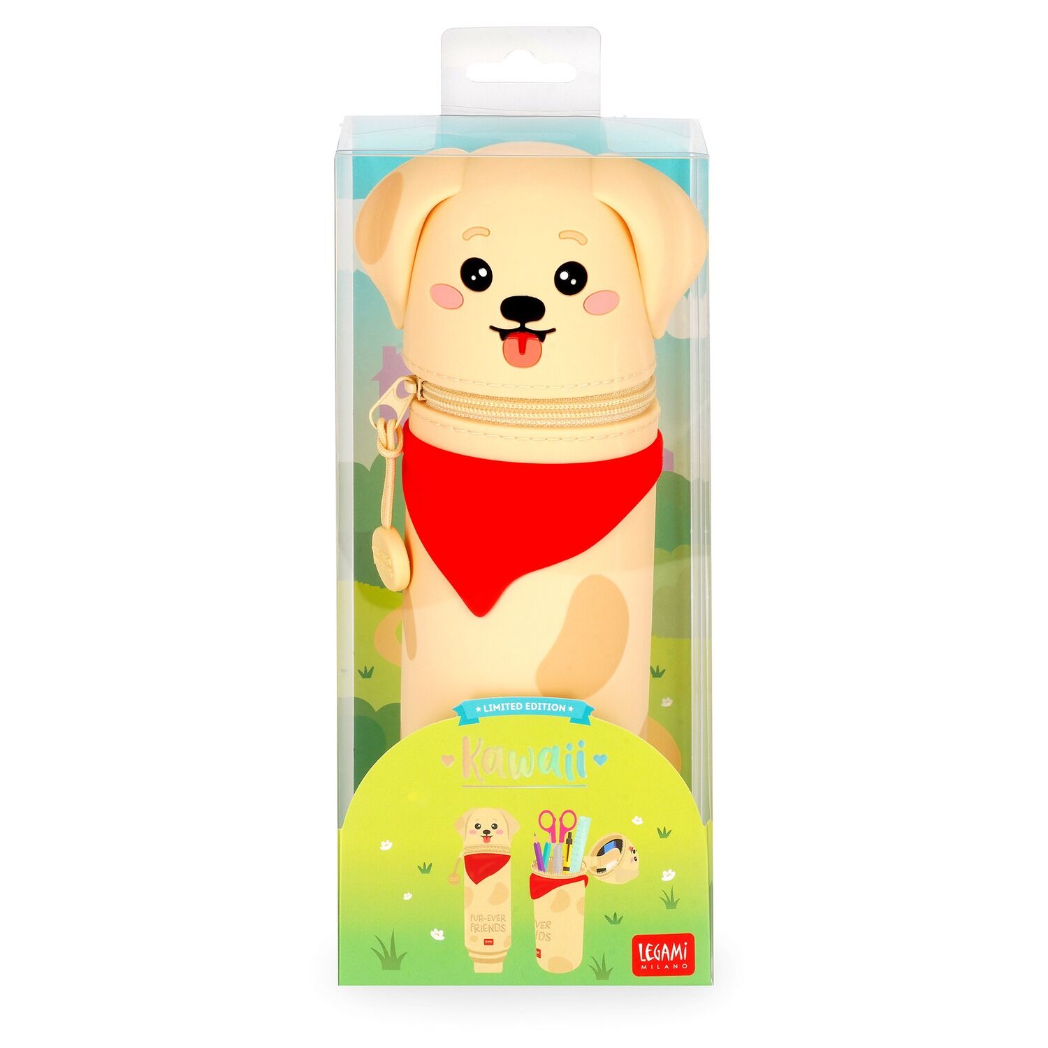 Legami 2-IN-1 Silikon Federmäppchen - KAWAII - GOLDEN