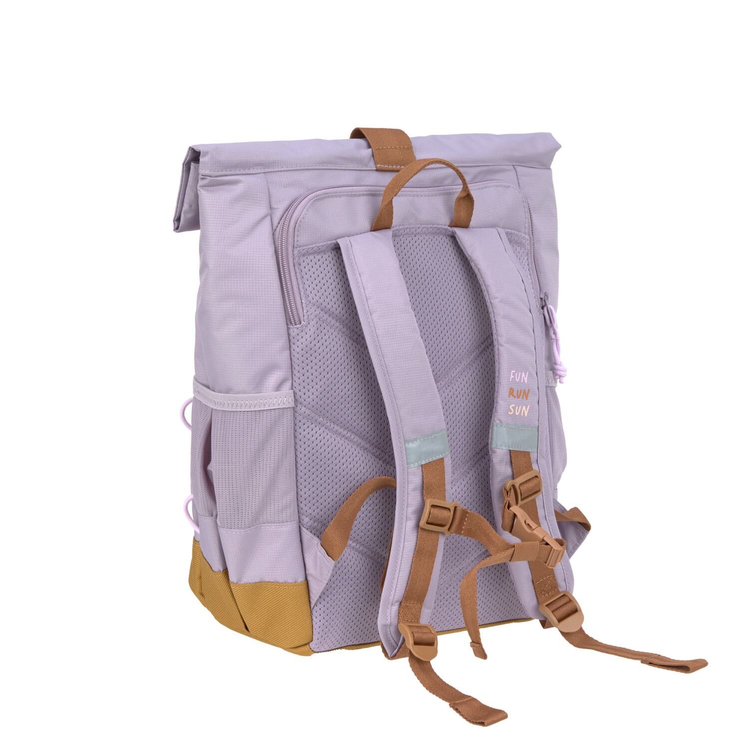 Lässig Kinderrucksack - Medium Rolltop Backpack Little Gang Lila