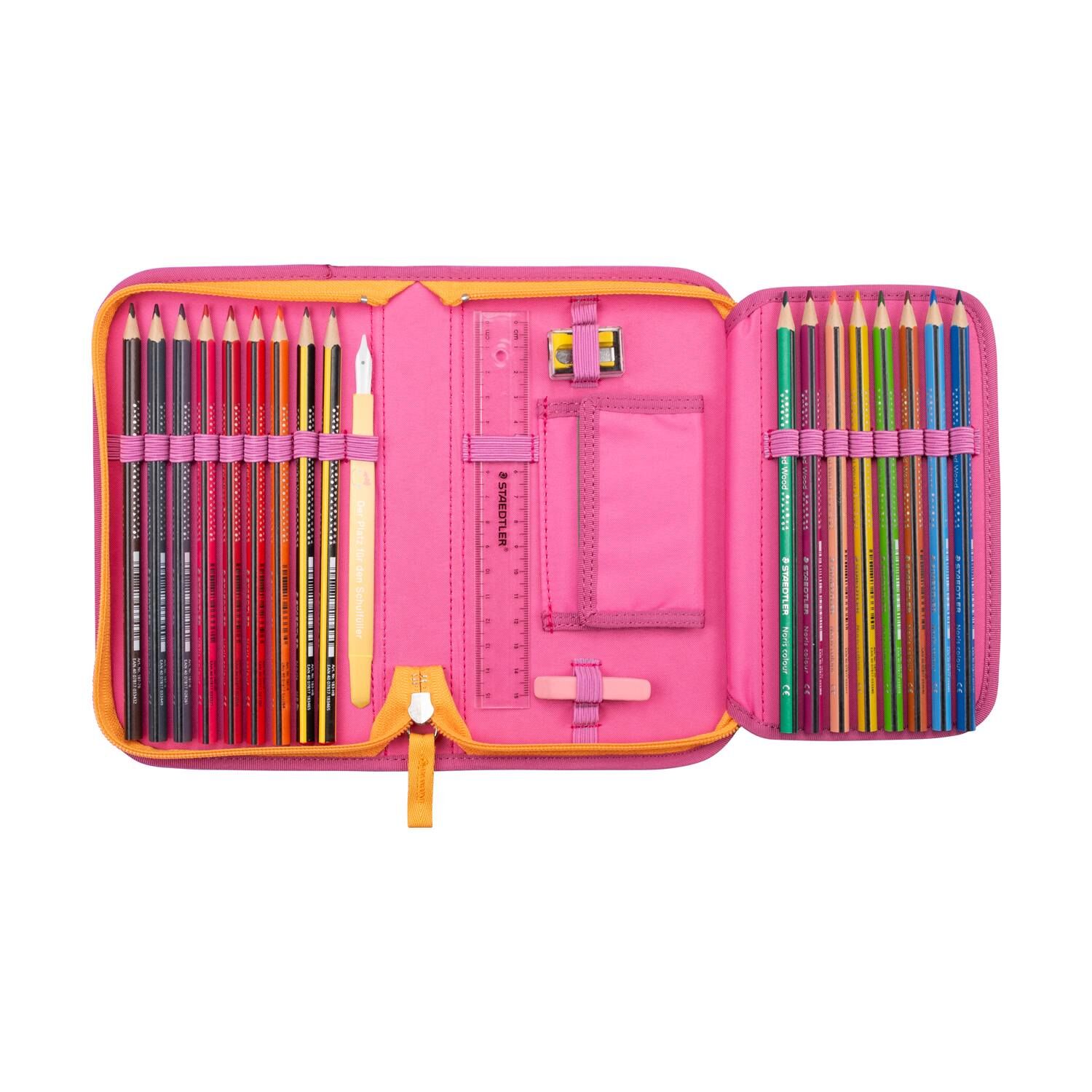 DerDieDas ErgoFlex Tiny ECO Schulranzenset 5 teilig Pink Planet