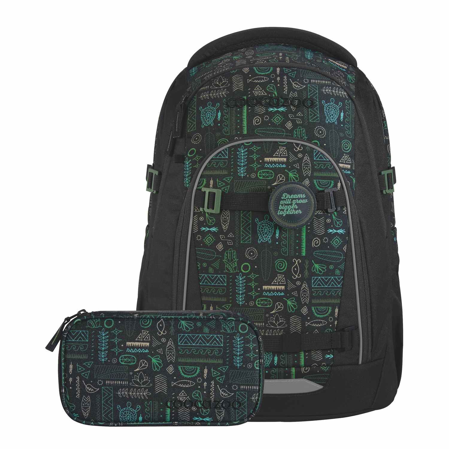 coocazoo Schulrucksack-Set MATE Humedica, Free Spirit, 3-tlg.