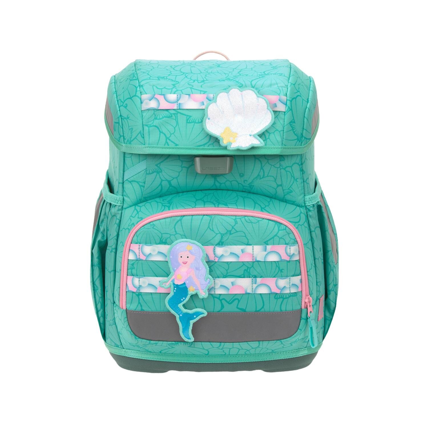 Lässig Schulranzen-Set Light, Unique Seashell turqouise