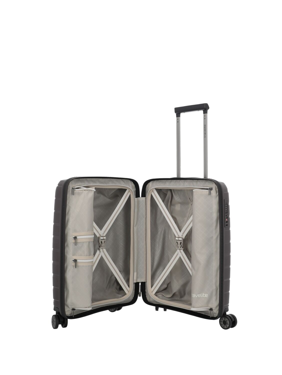 Travelite Koffer AIR BASE 4w Trolley S, Coffee