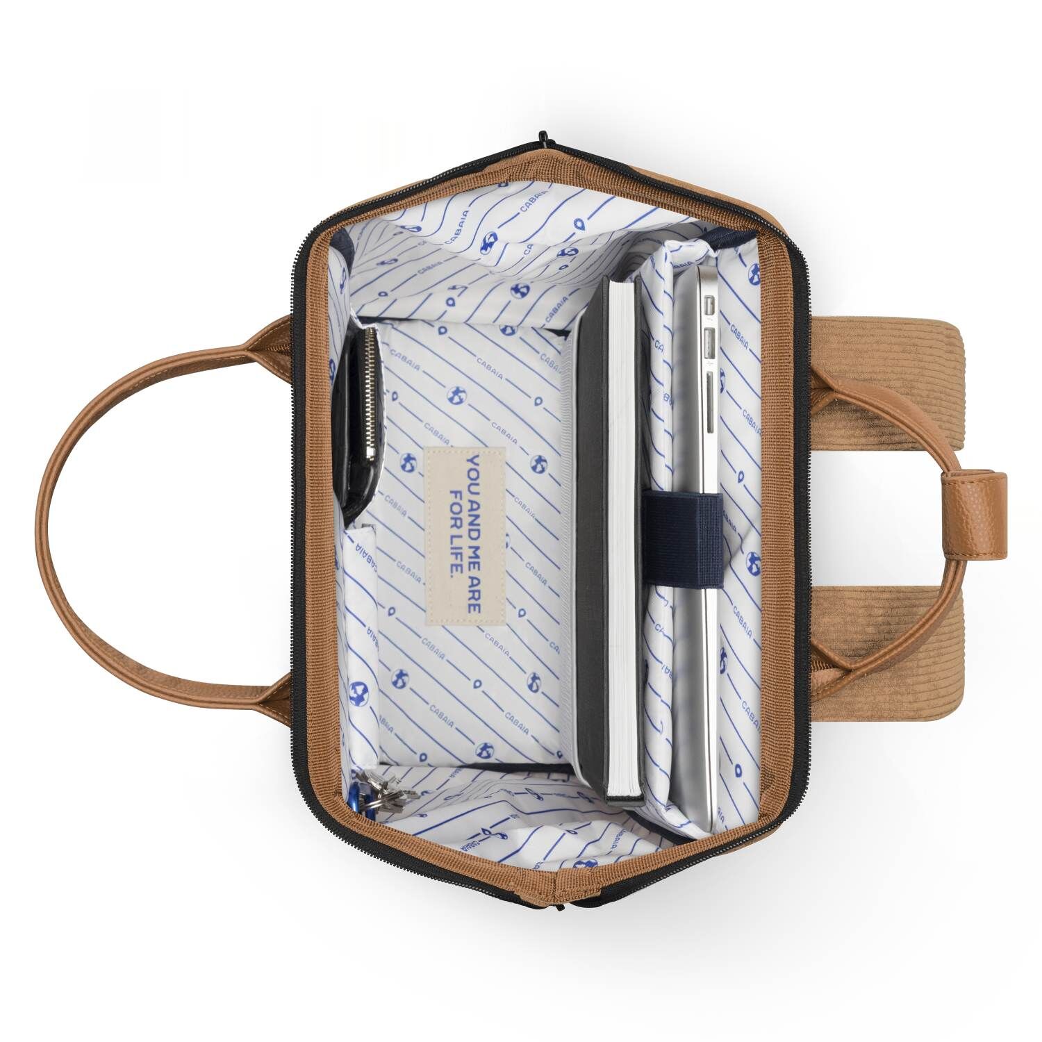 CABAIA Adventurer DUBAI Velvet Recyled Rucksack Medium Brown