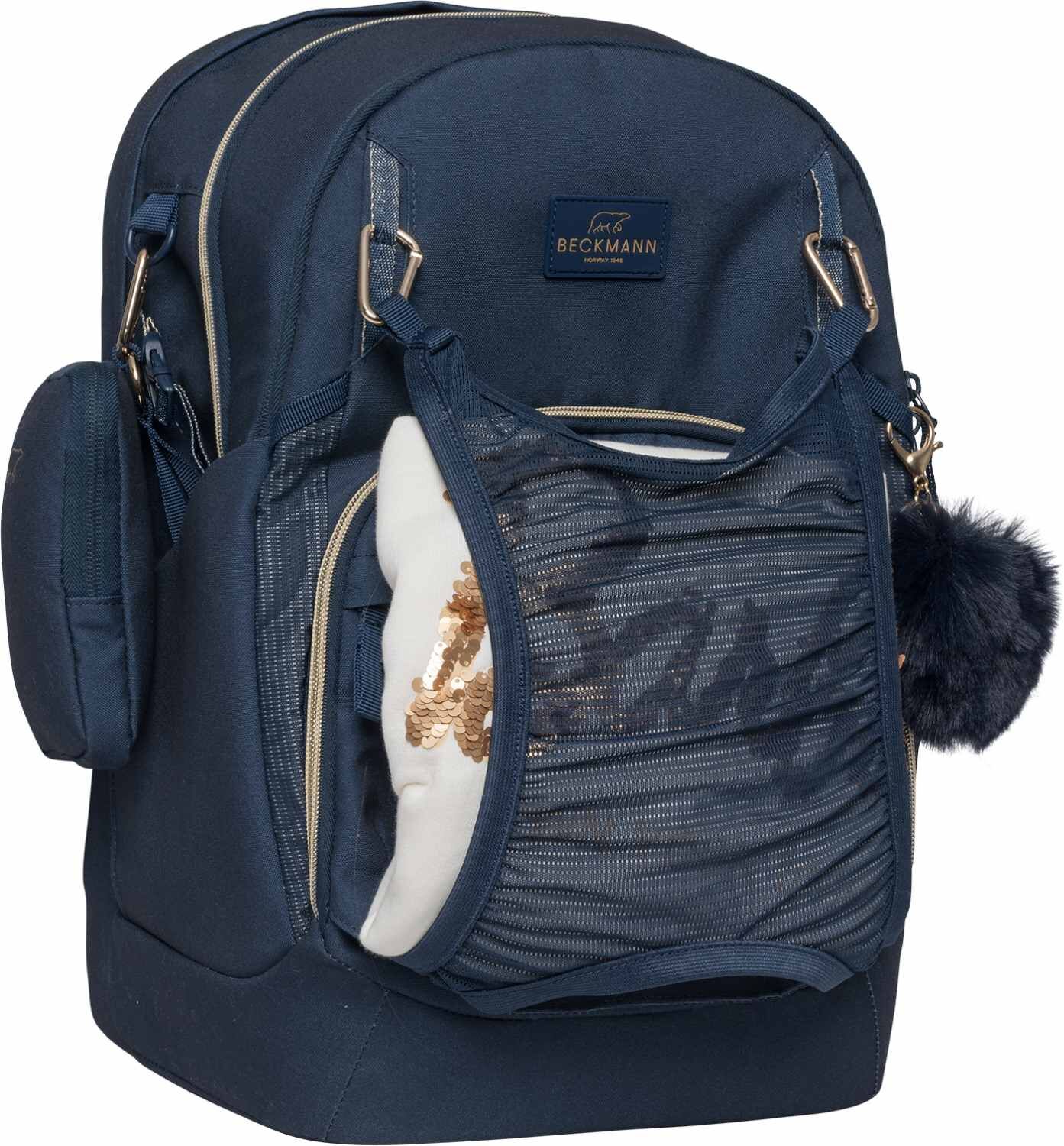 Beckmann Schulrucksack Sport Air Padded Blue Gold
