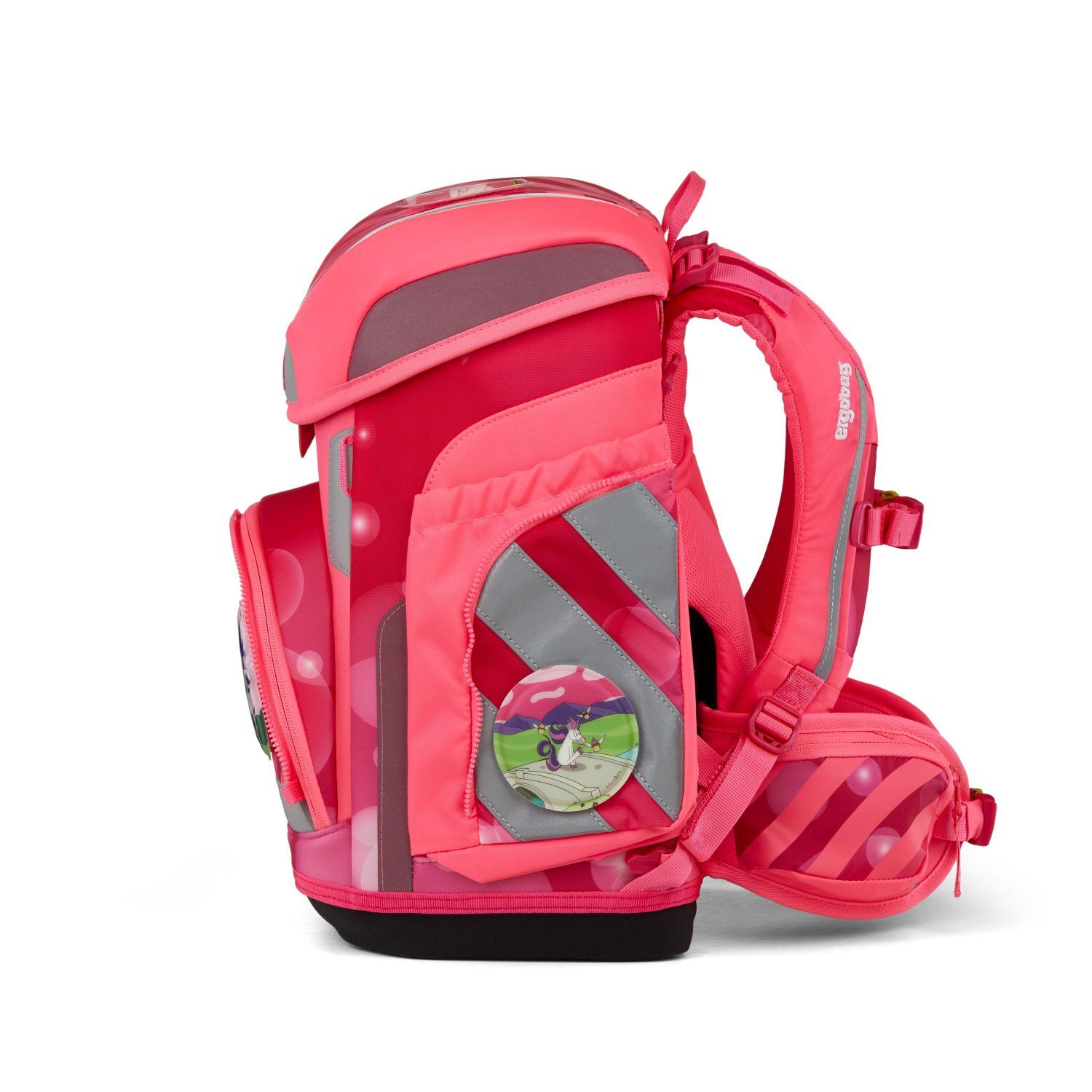 ergobag cubo Schulranzen-Set KuntBärbuntes Einhorn