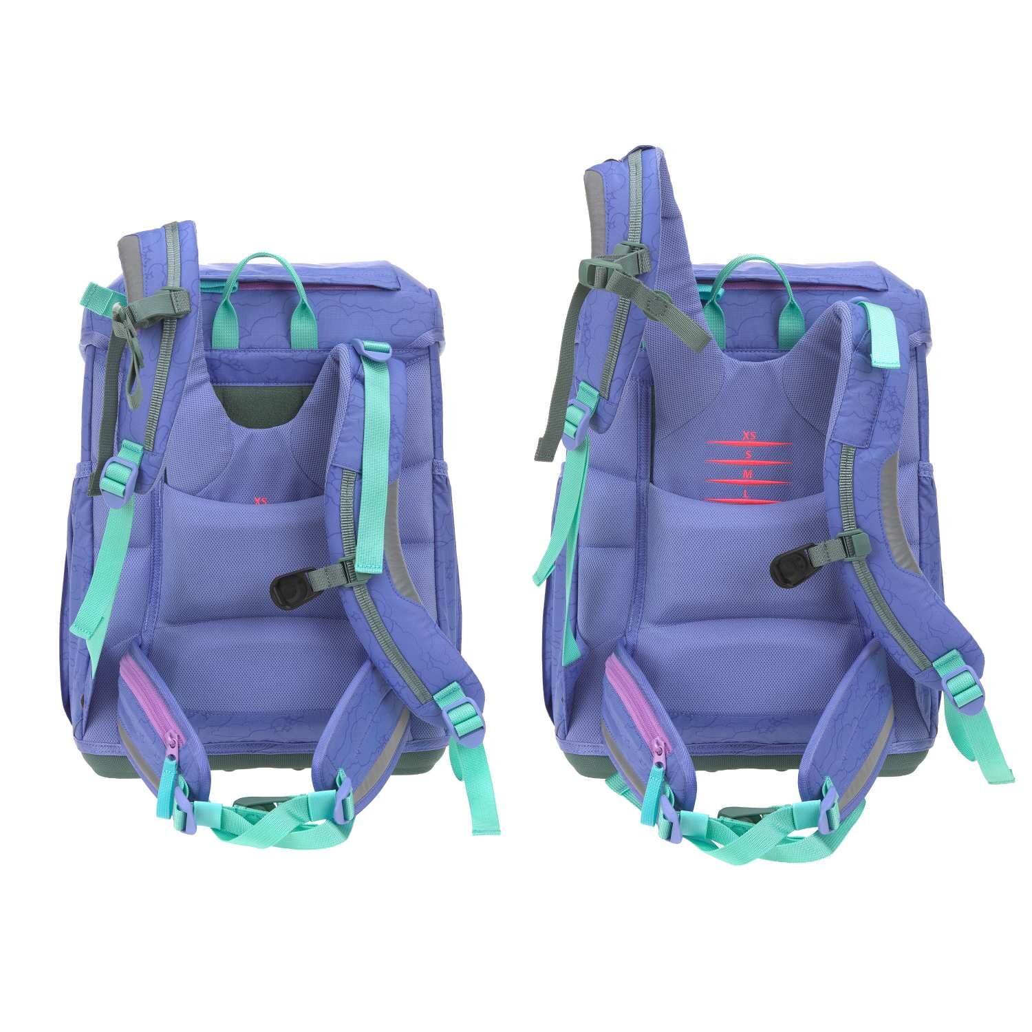 Lässig Schulranzen-Set Light, Unique Cloud lilac