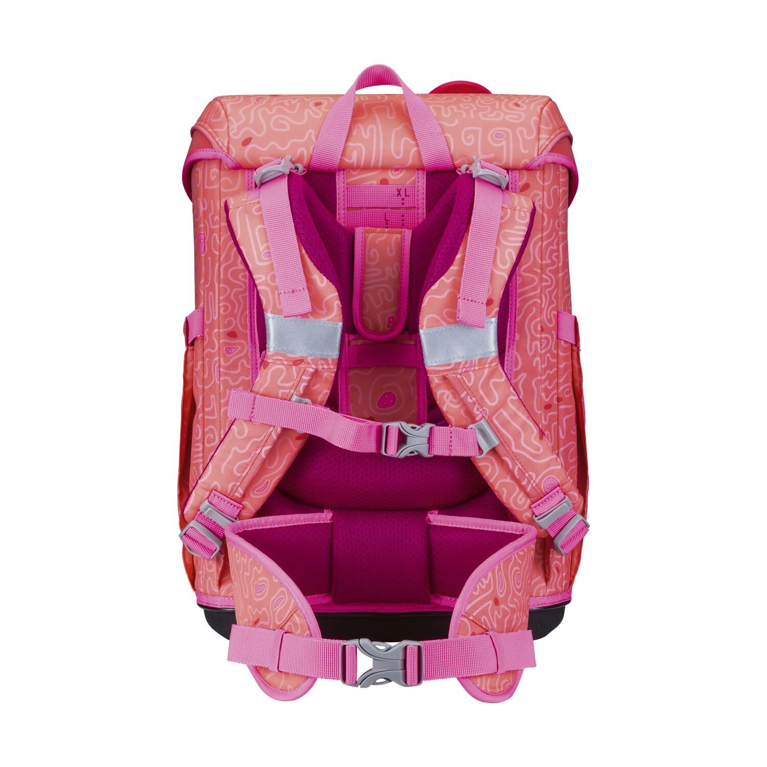 DerDieDas ErgoFlex Easy Superflash Coral Reef Schulranzenset 5-teilig