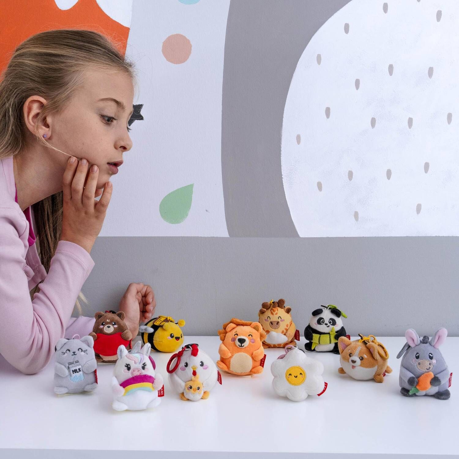 Legami Plüsch-Schlüsselanhänger - SUPER SOFT! - TINY - CORGI