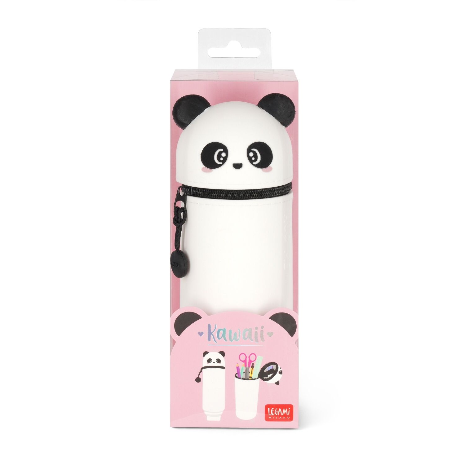 Legami 2-IN-1 Silikon Federmäppchen - KAWAII - PANDA