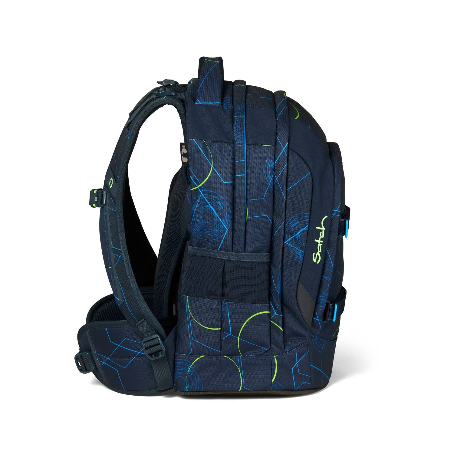 Satch pack Schulrucksack Blue Tech New