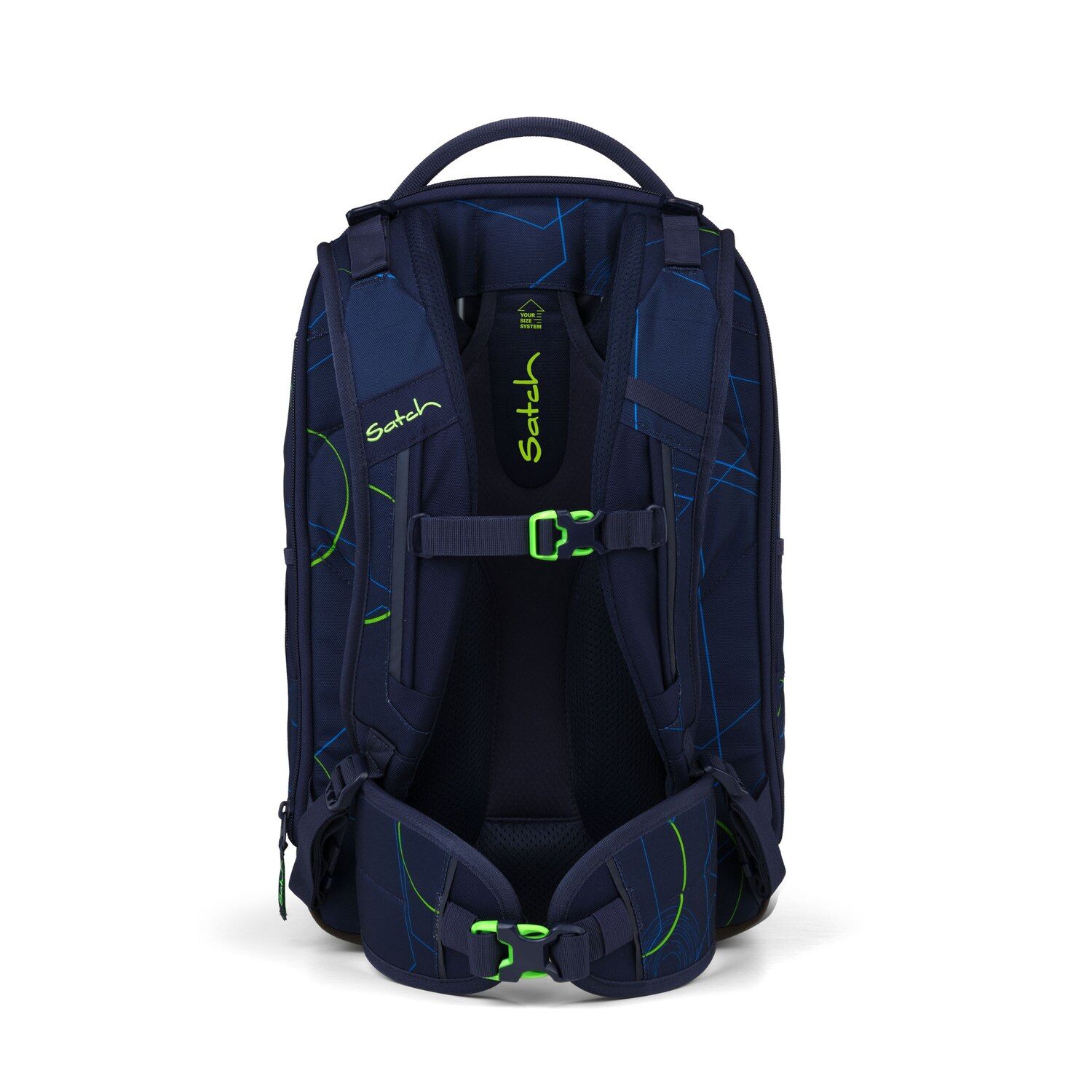 Satch match plus Schulrucksack Blue Tech
