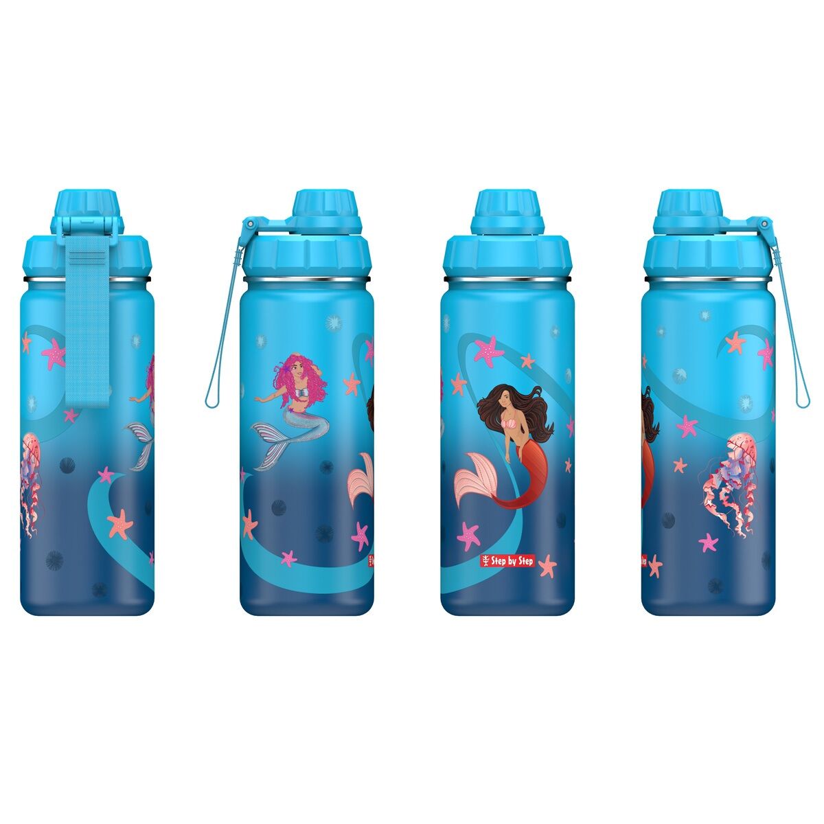 Step by Step Isolierte Edelstahl-Trinkflasche "Sweet Mermaid"