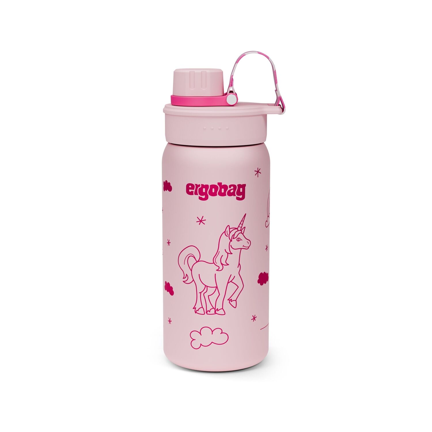 ergobag Edelstahl Trinkflasche Einhorn