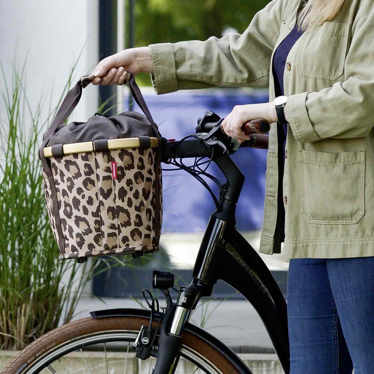 KLICKfix Fahrradkorb BIKEBASKET LEO MACCHIATO