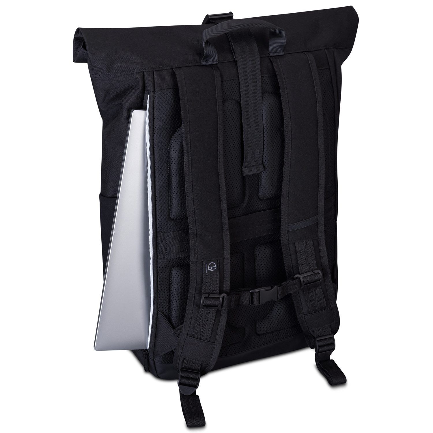 Johnny Urban Rolltop Rucksack Allen XL Black