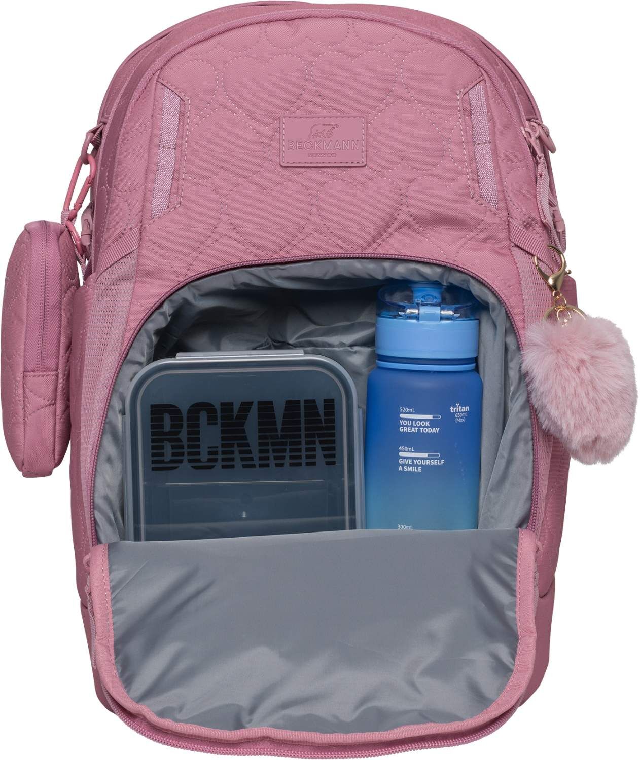 Beckmann Schulrucksack Sport Air Padded Heart Rose