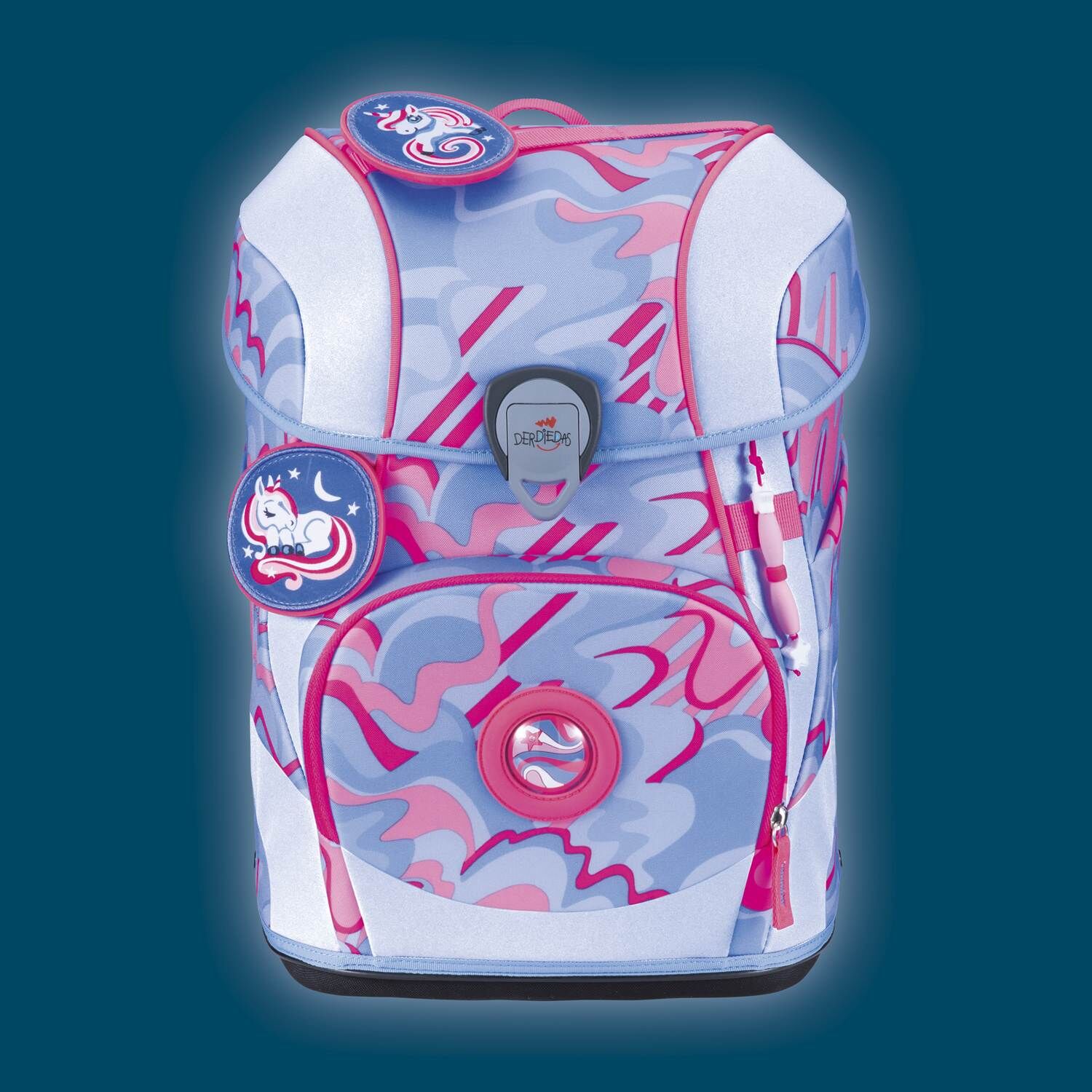 DerDieDas ErgoFlex Tiny Superflash Magic Unicorn Schulranzenset 5-teilig