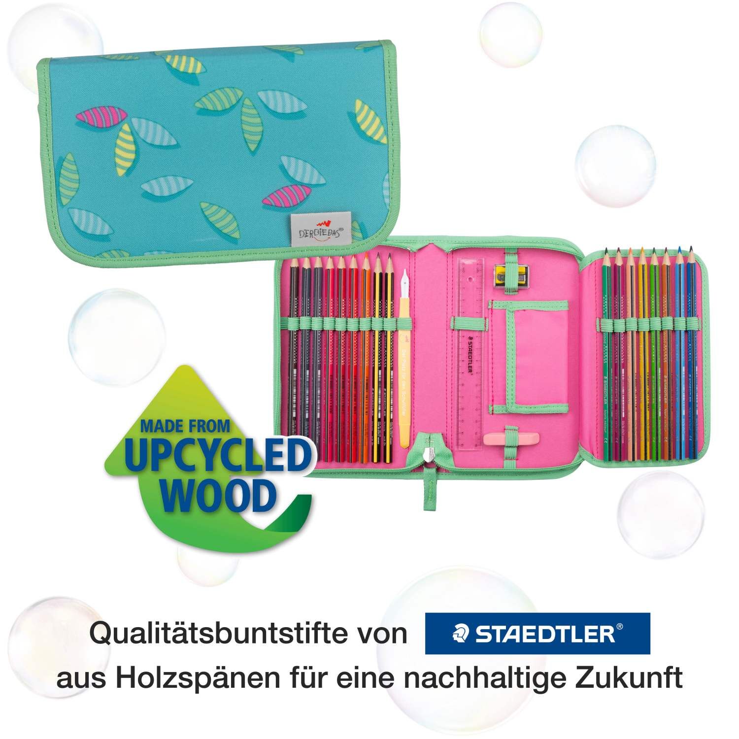 DerDieDas ErgoFlex Tiny Superflash Schulranzenset 5 teilig Paradise