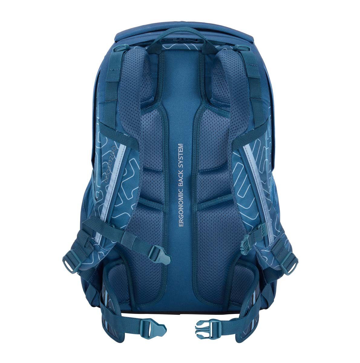 coocazoo Schulrucksack EVERY, Blue Maze