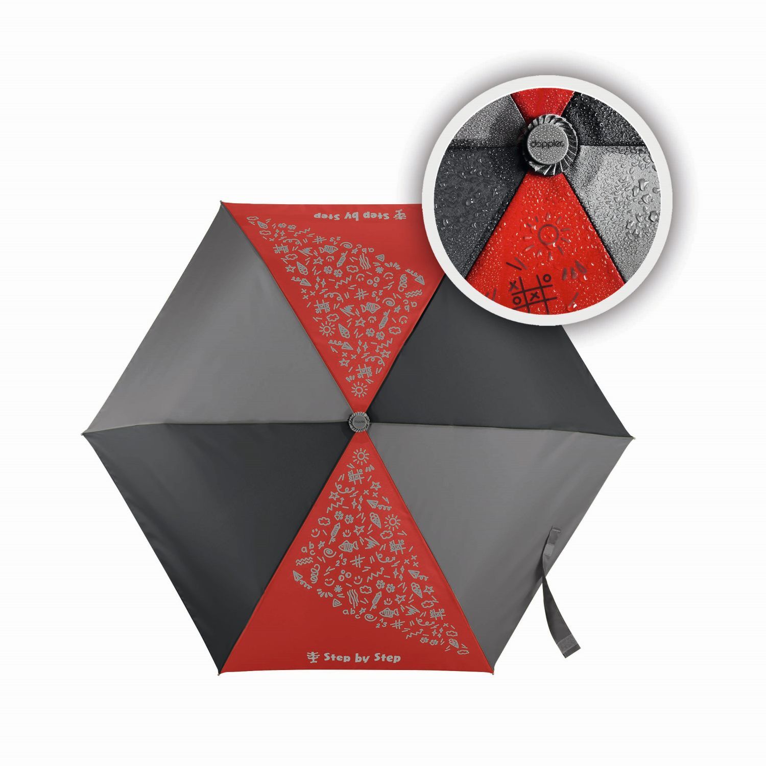 Step by Step Regenschirm "Red", Magic Rain EFFECT