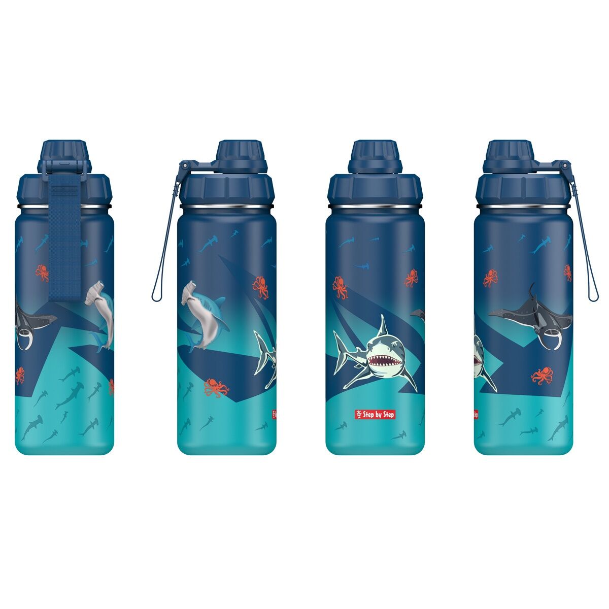 Step by Step Isolierte Edelstahl-Trinkflasche "Underwater"