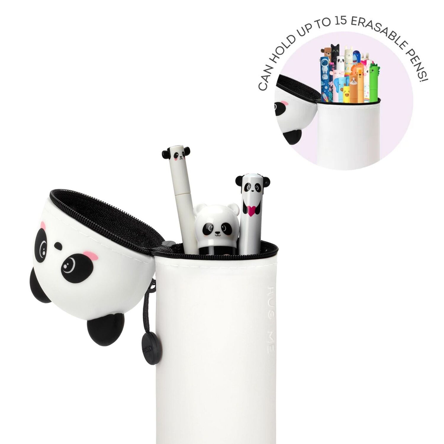 Legami 2-IN-1 Silikon Federmäppchen - KAWAII - PANDA