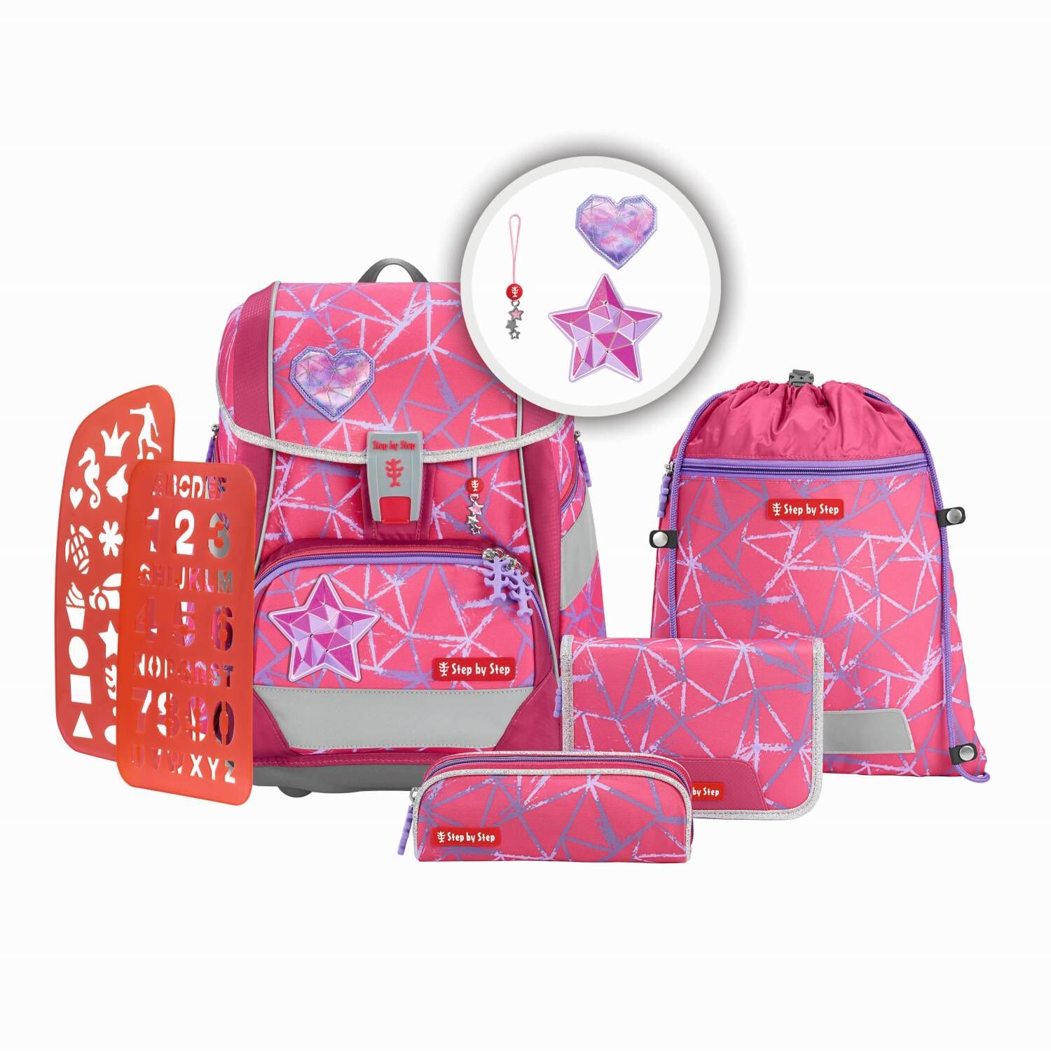Step by Step 2IN1 PLUS Schulranzen-Set "Star Stella", 6-teilig