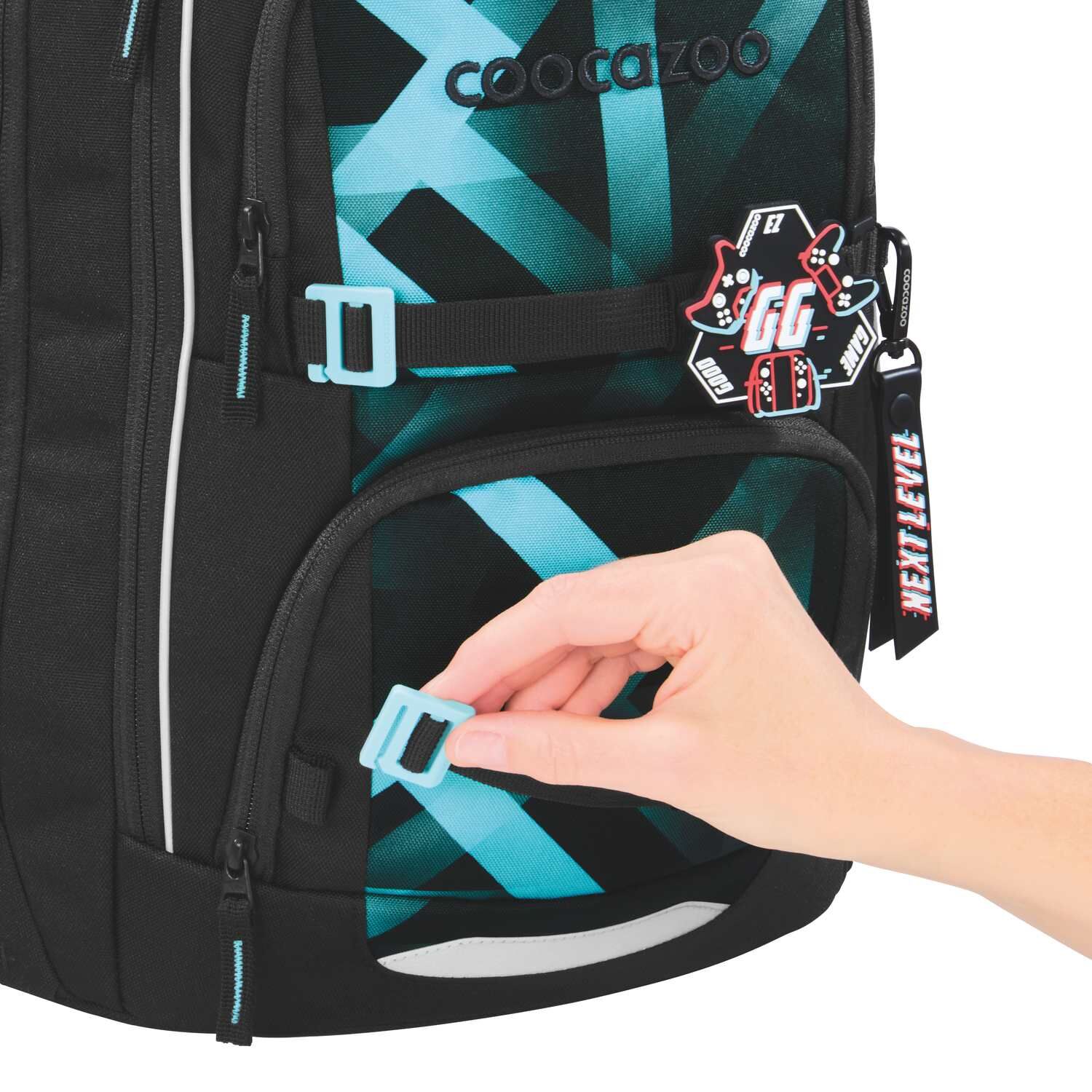 coocazoo Schulrucksack PORTER, Laser Lights