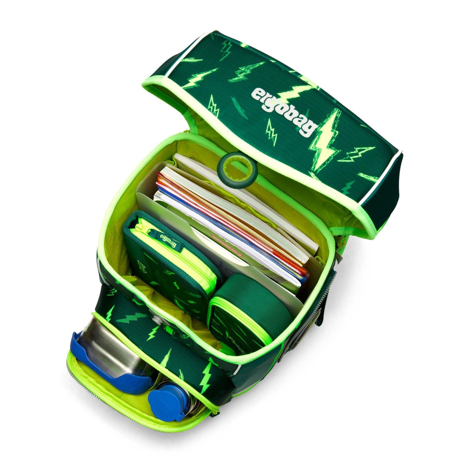 ergobag cubo light Schulranzen-Set Bärtastisch