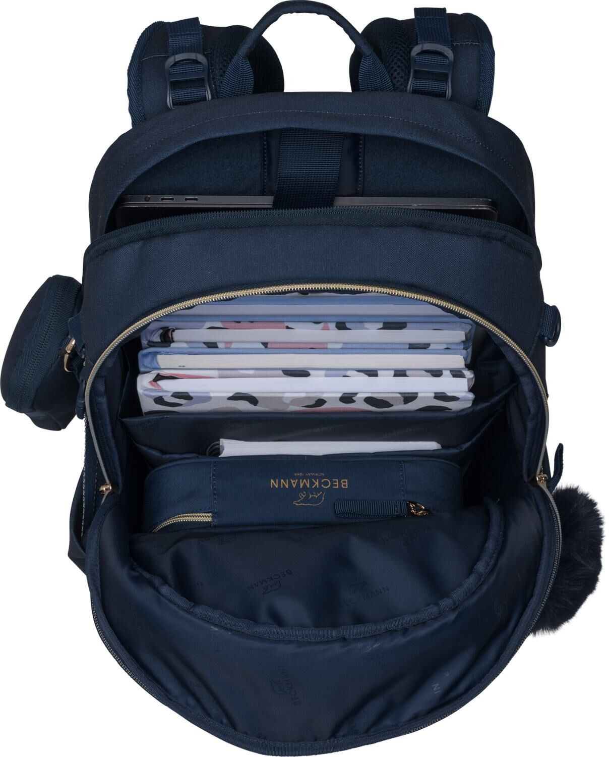 Beckmann Schulrucksack Sport Air Padded Blue Gold