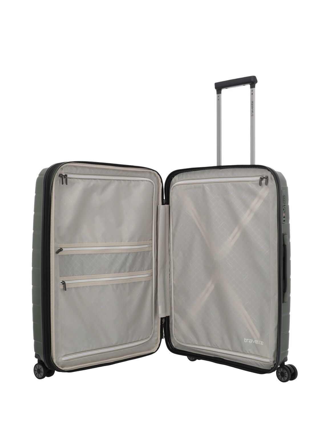 Travelite Koffer AIR BASE 4w Trolley M, Olive