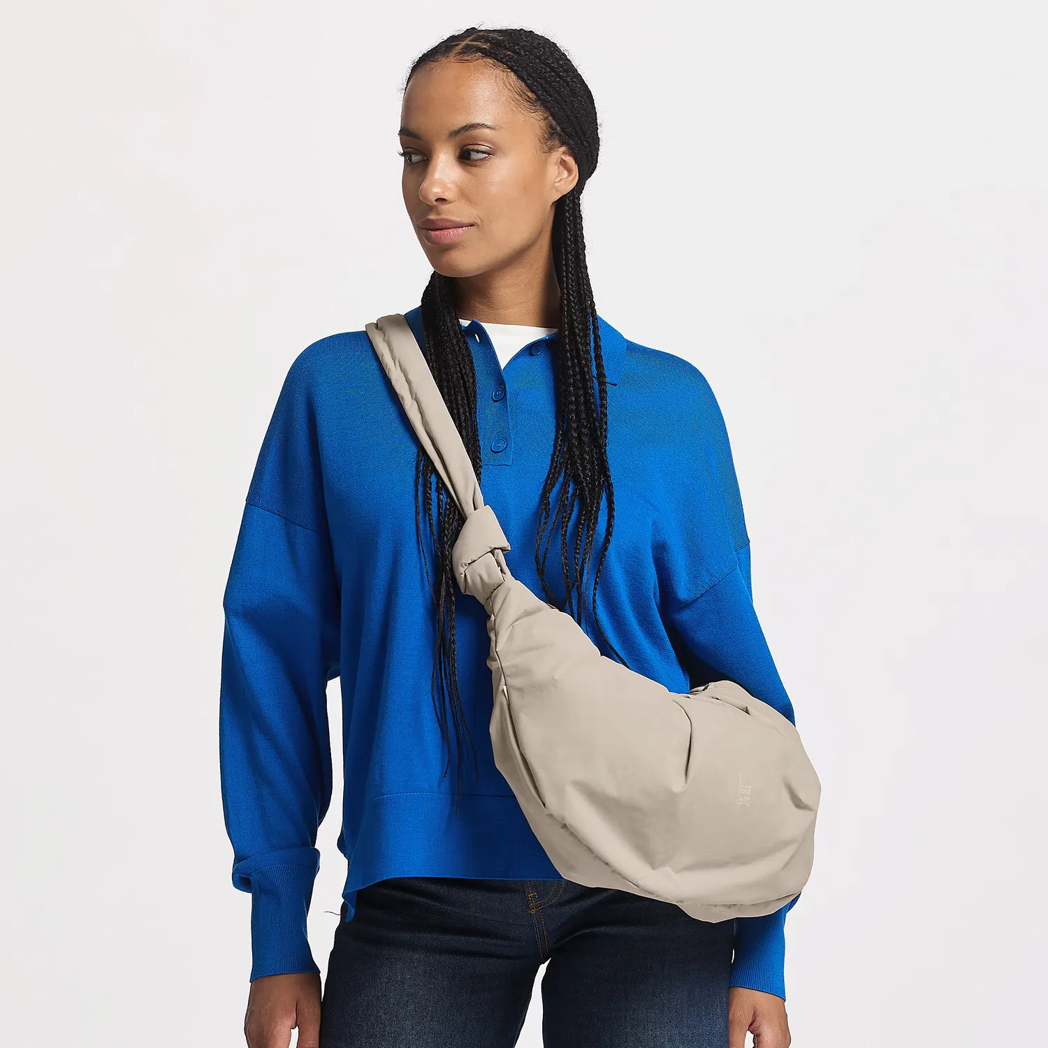 GOT BAG Umhängetasche PLEAT MOON BAG LARGE scallop