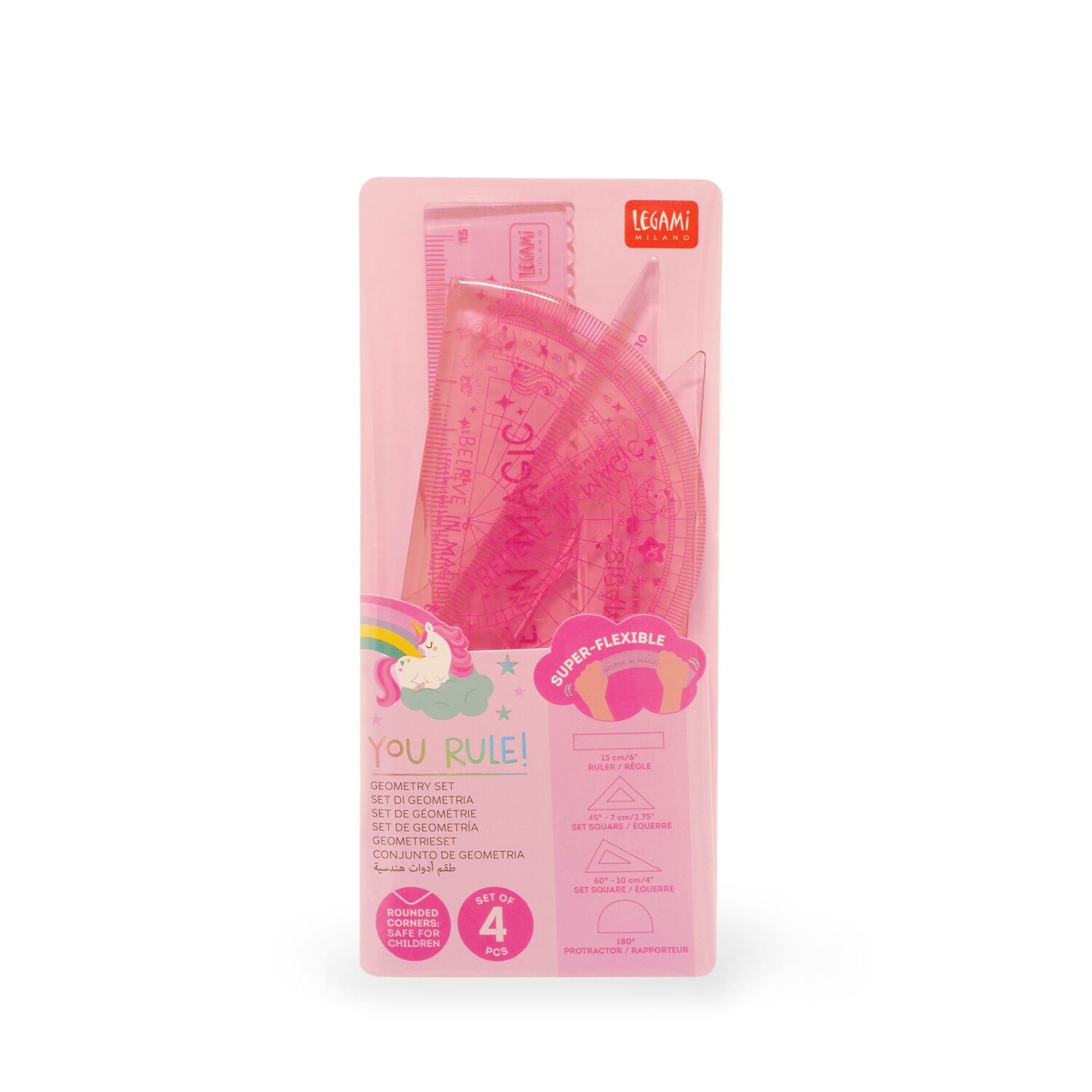 Legami Geometrie Set - YOU RULE! - UNICORN