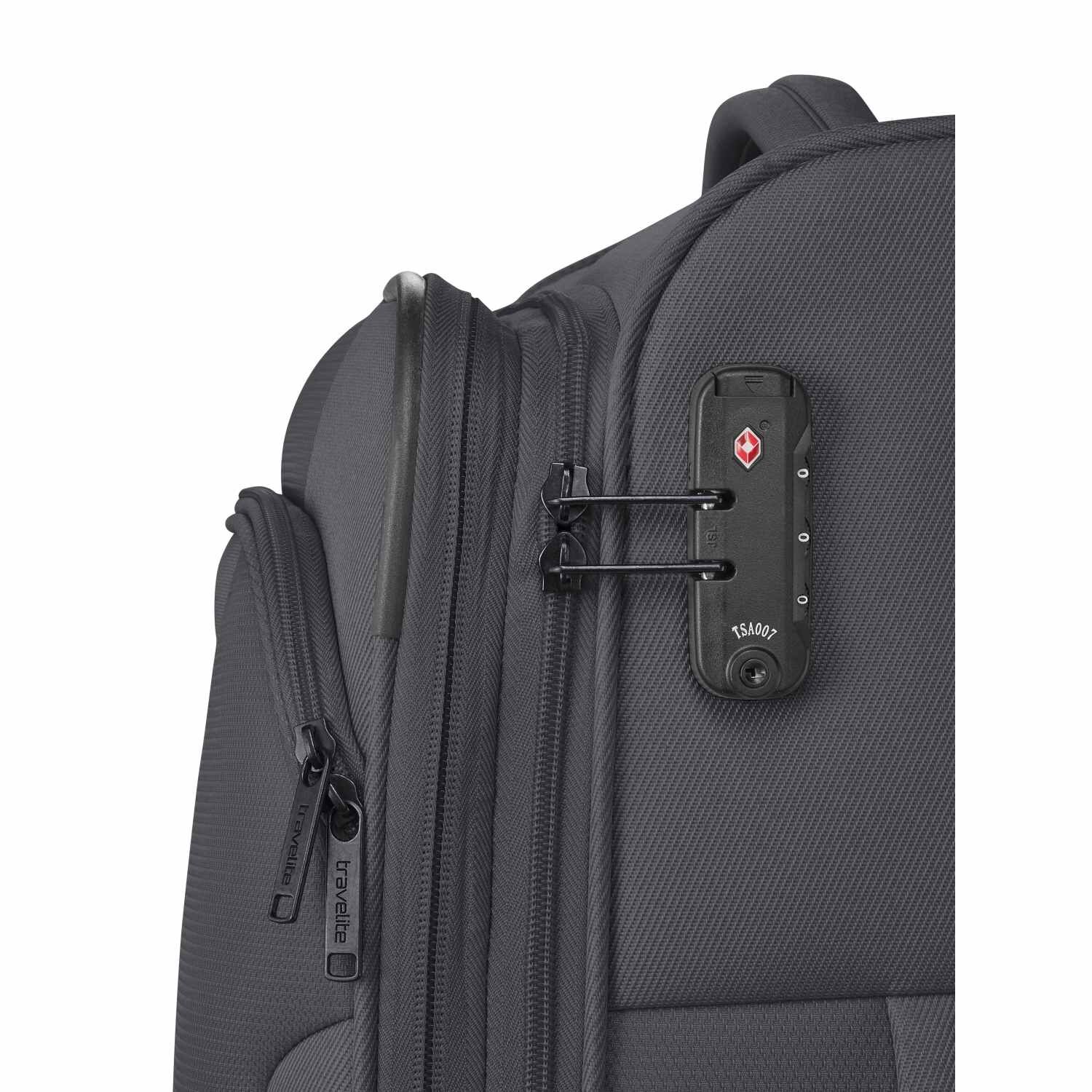 Travelite Koffer CROATIA 4w Trolley M, Anthrazit