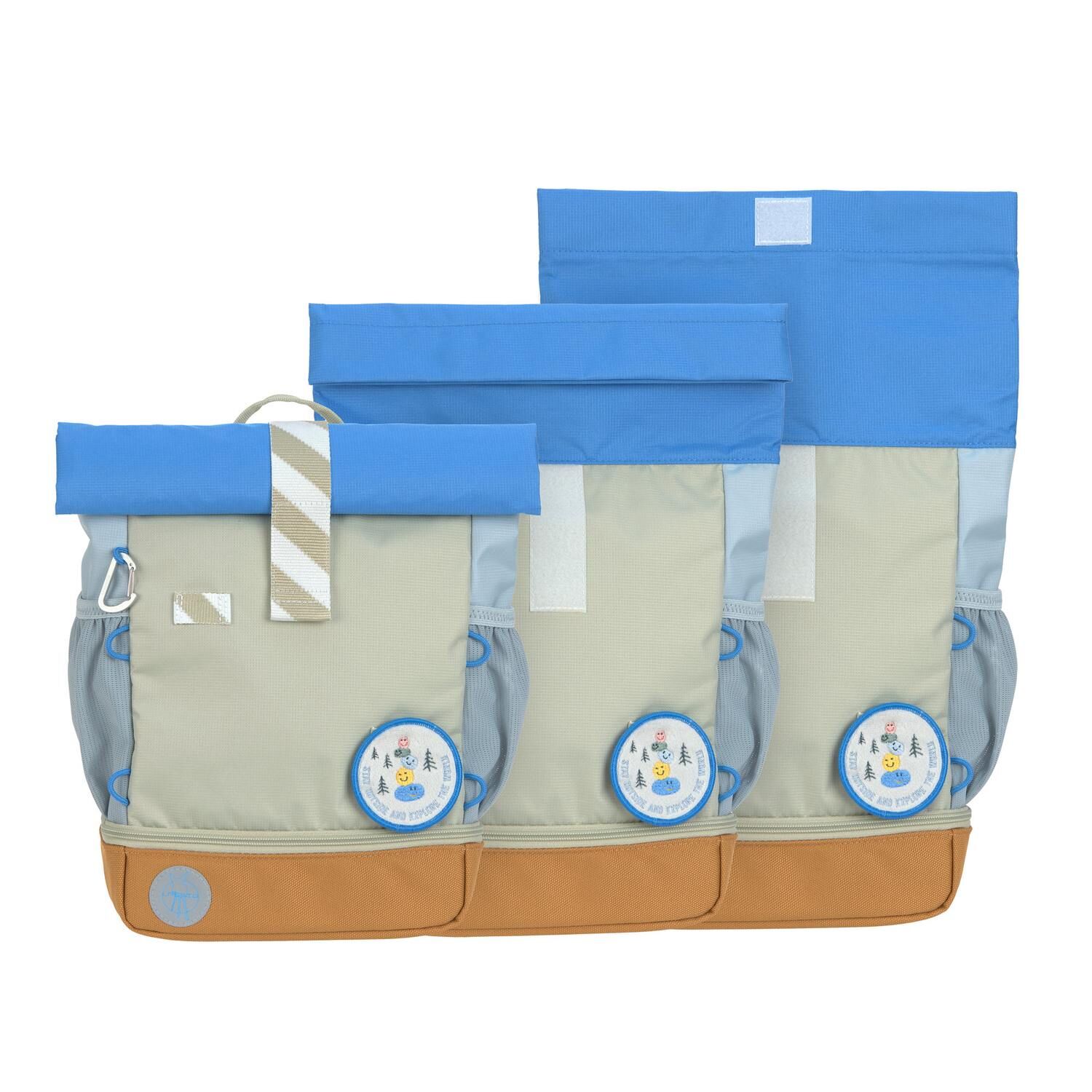 Lässig Kinderrucksack - Mini Rolltop Backpack Sunny Explorer, Grün Blau