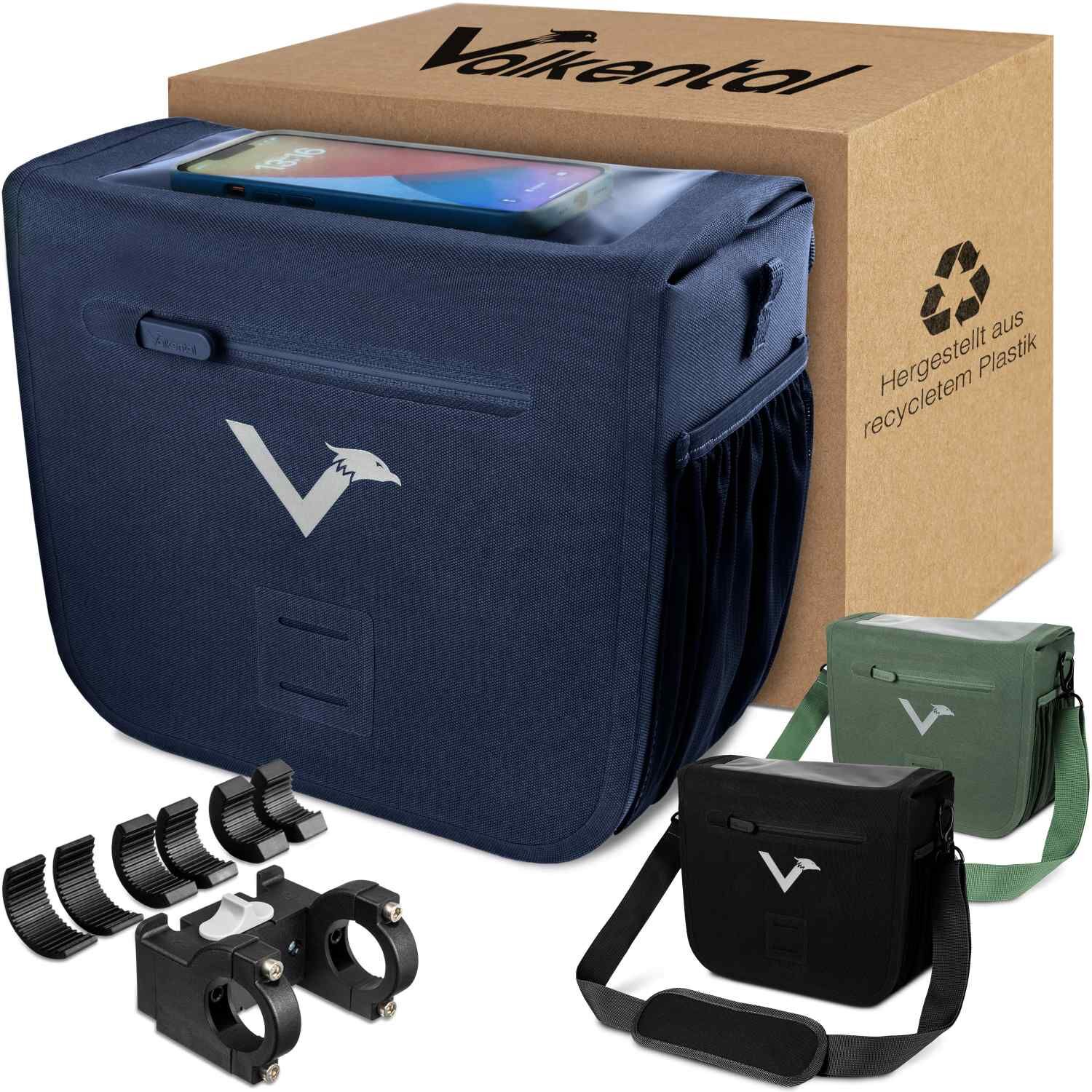 Valkental Front Pack Fahrradtasche - Dunkeblau