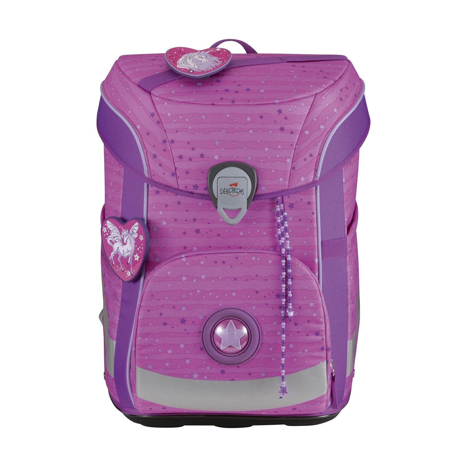 DerDieDas ErgoFlex Easy Purple Unicorn Schulranzenset 5-teilig