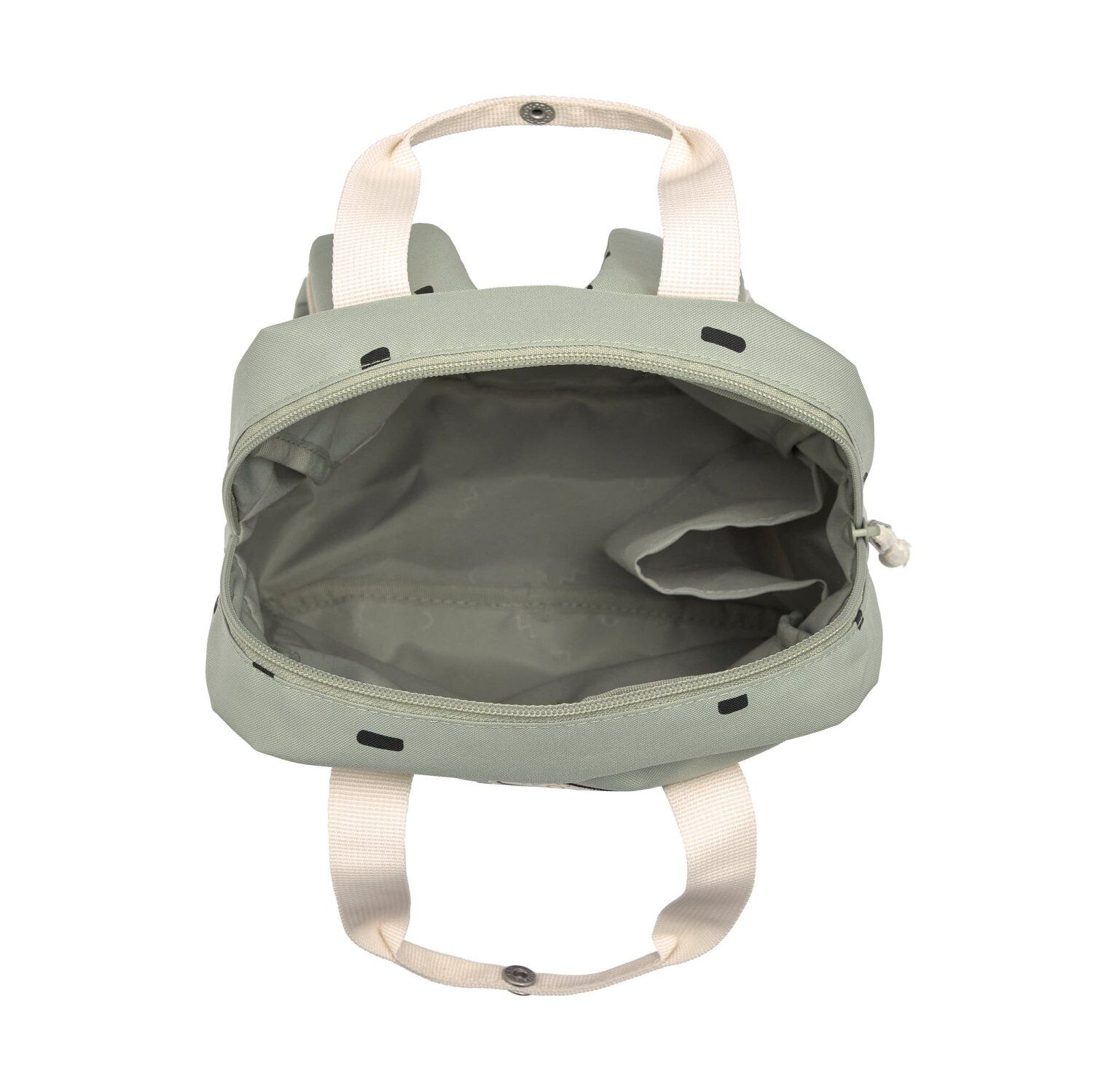 Lässig Kindergartenrucksack - Mini Square Happy Prints light olive