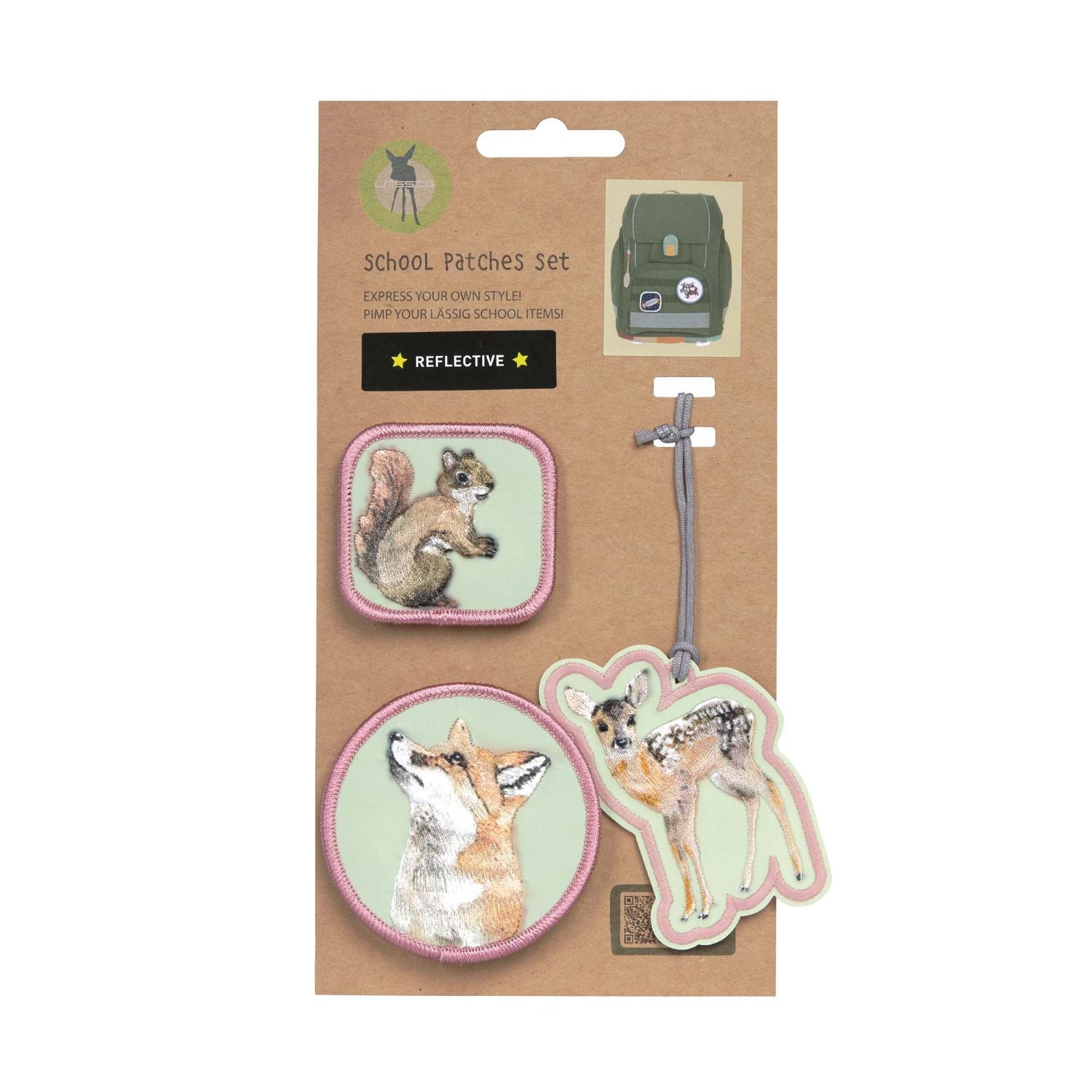 Lässig Anhänger & Patches 3er Set, Wald