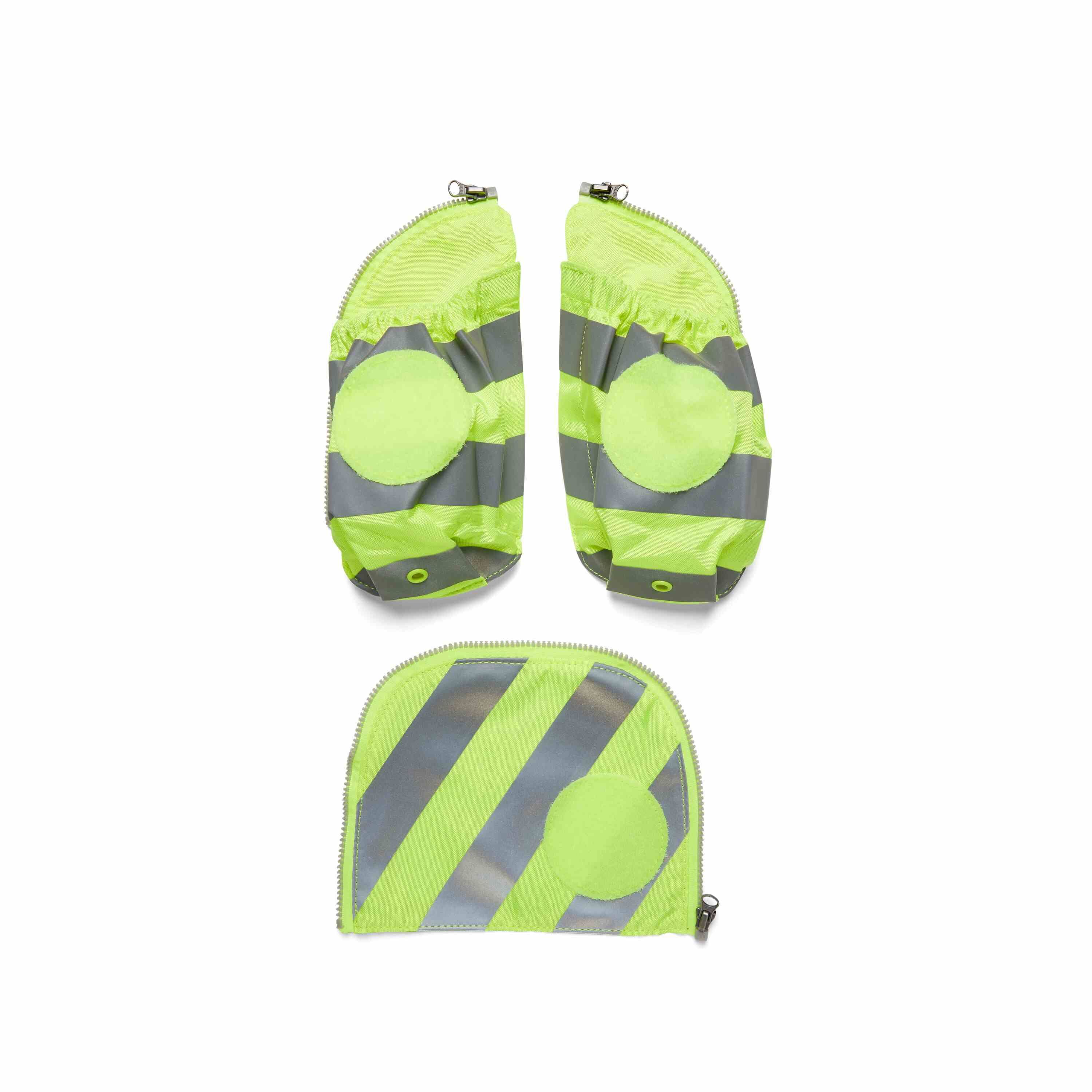 ergobag Fluo Seitentaschen Zip-Set mit Reflektorstreifen Gelb