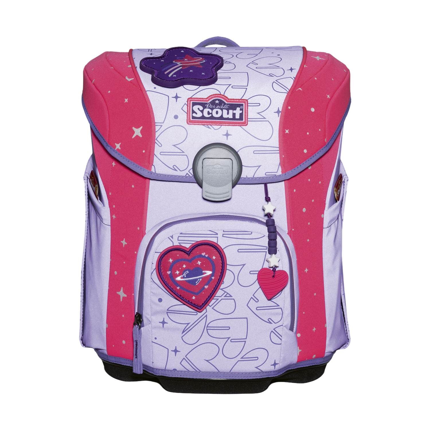 Scout Micro Schulranzen-Set 4 Superflash Extreme Heartbeat