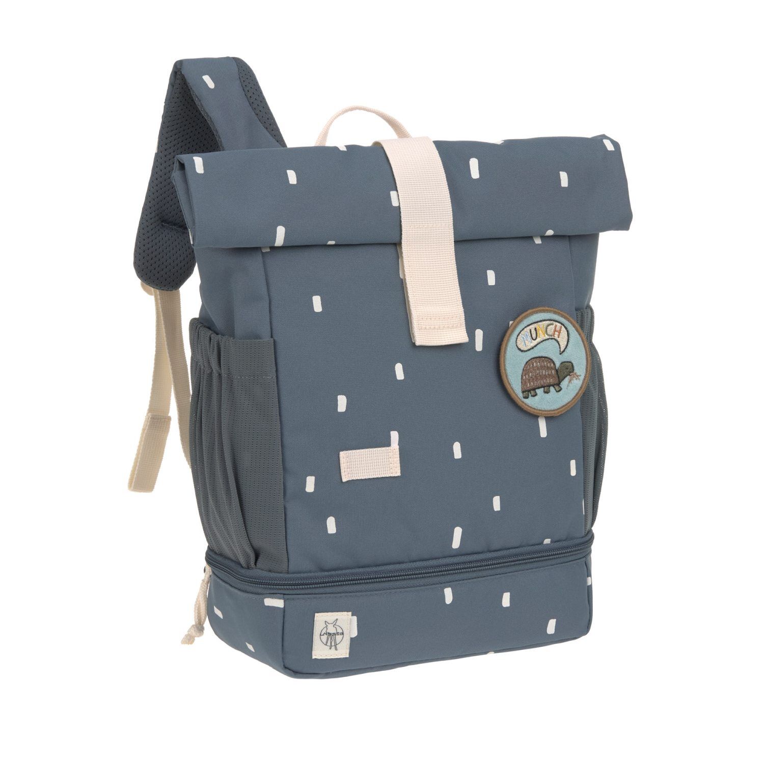 Lässig Kinderrucksack - Mini Rolltop Backpack Happy Prints midnight blue