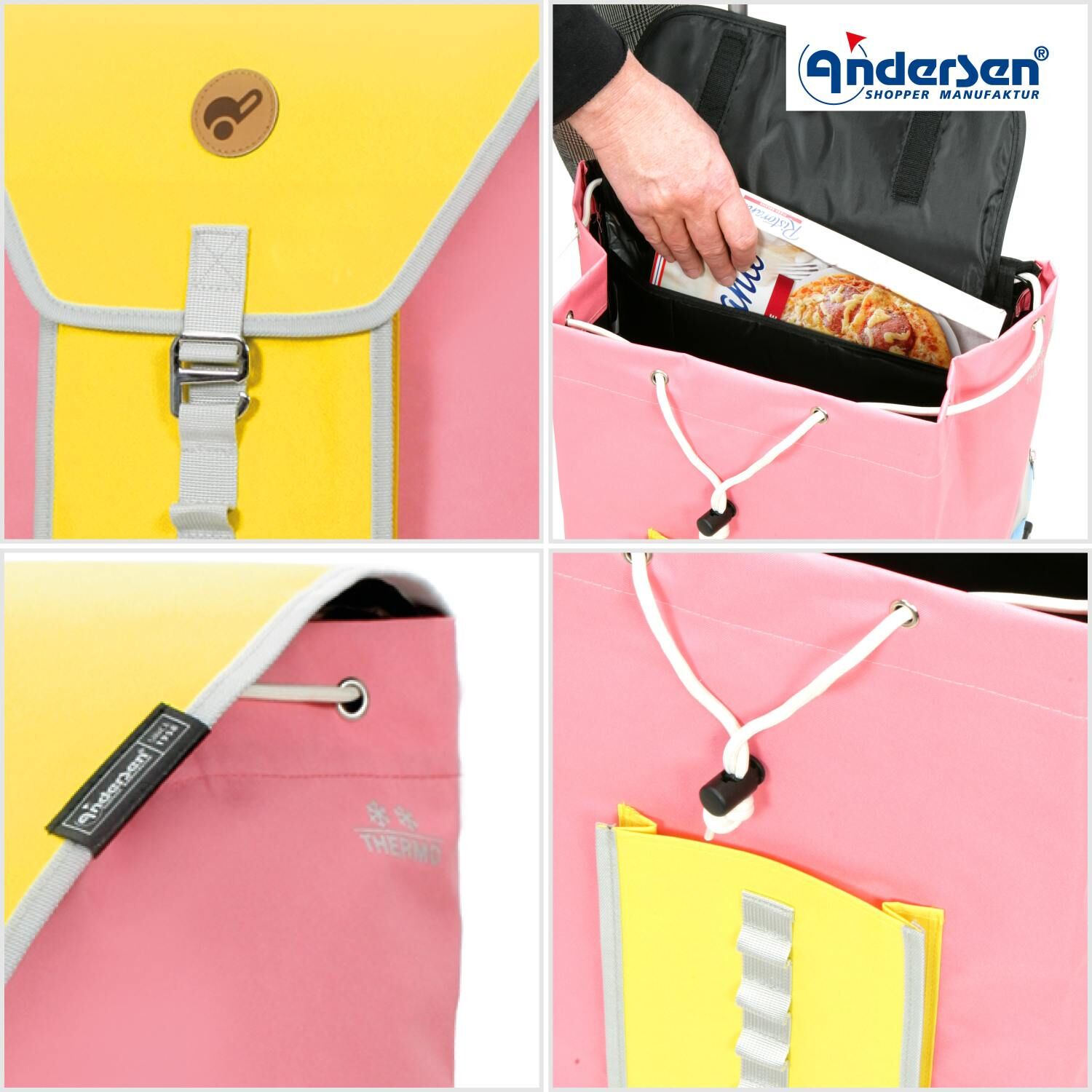 Andersen Einkaufstrolley Tasche Oli.P gelb