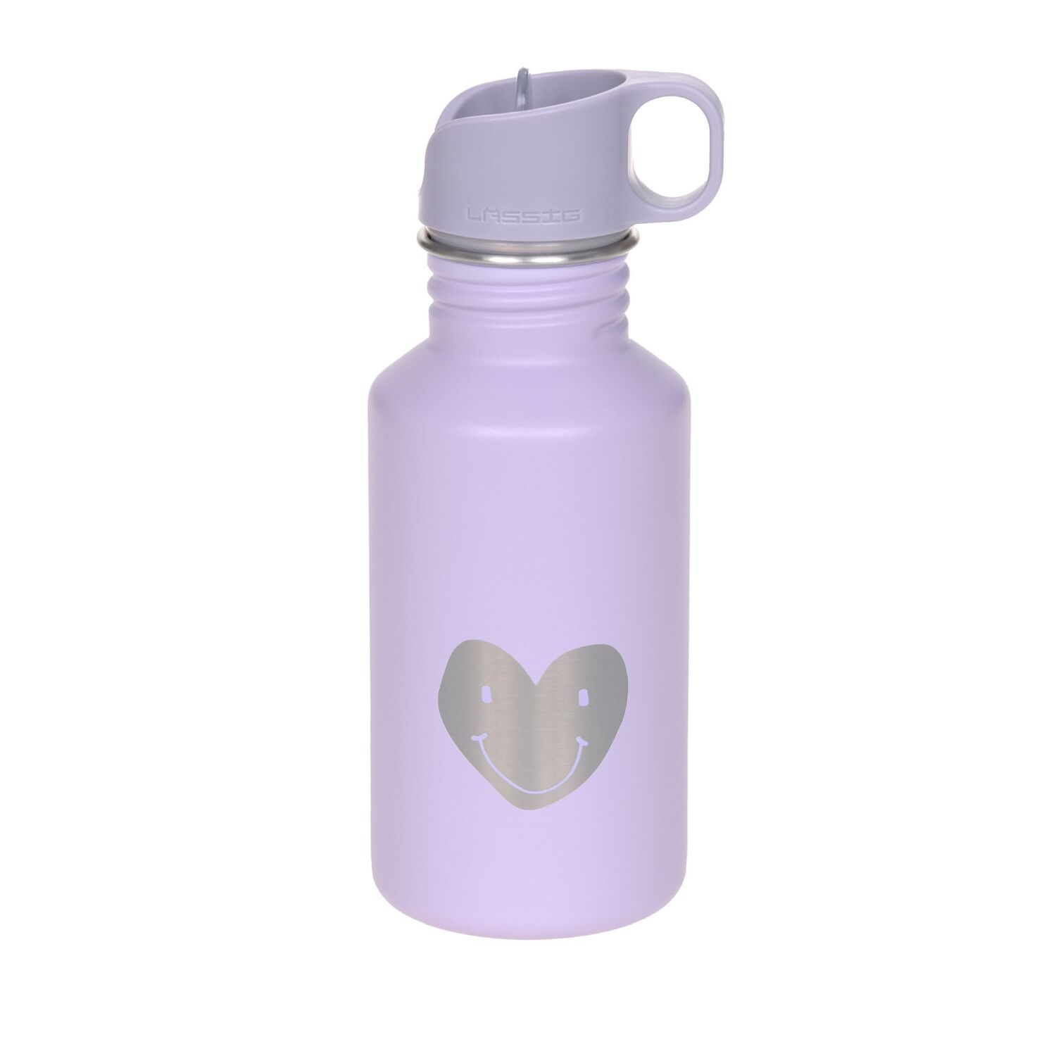 Lässig Trinkflasche Kinder - Edelstahl Little Gang Heart, lilac