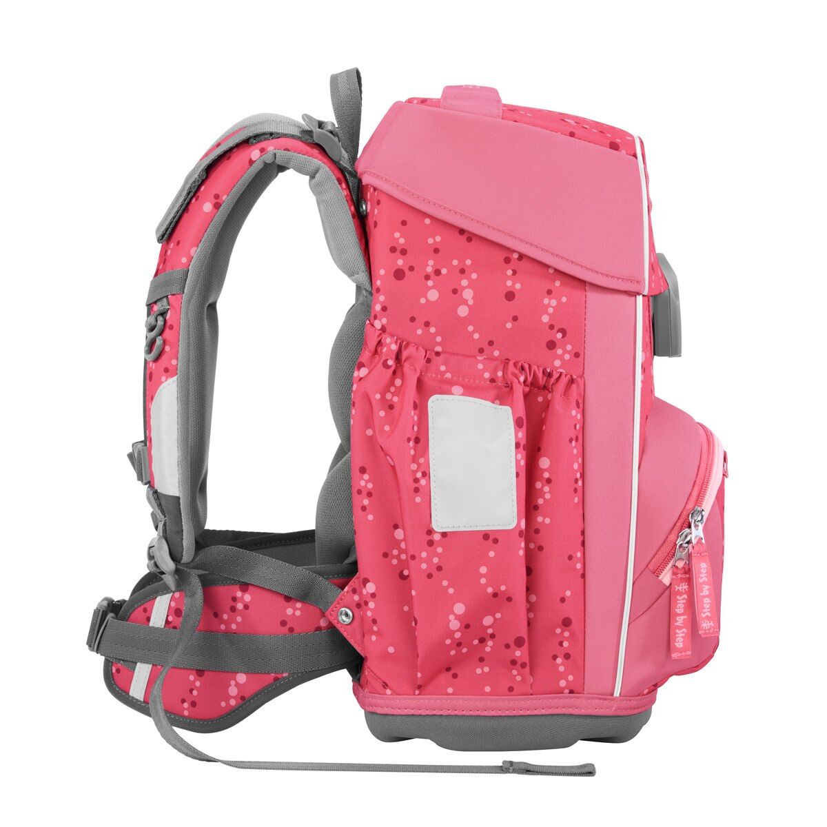 Step by Step BASIS Schulranzen-Set "Pink Bubbles", 4-teilig