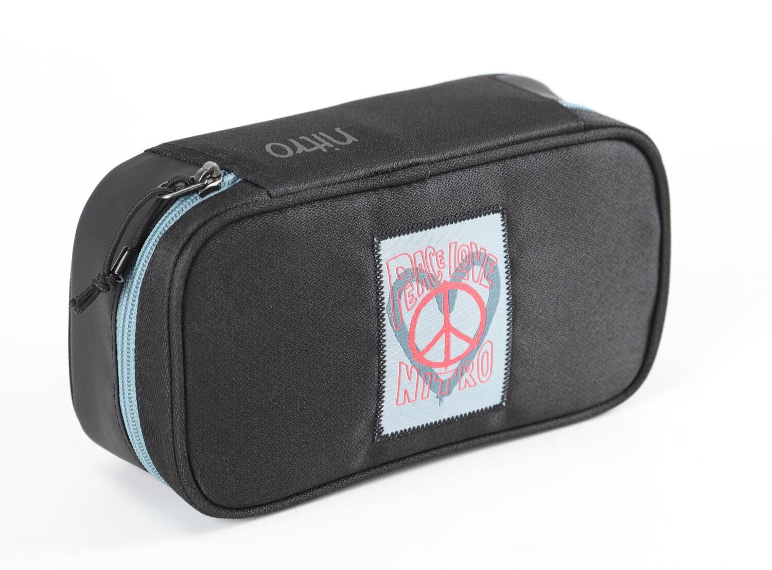 Nitro Mäppchen PENCIL CASE XL Peace Love Nitro schwarz